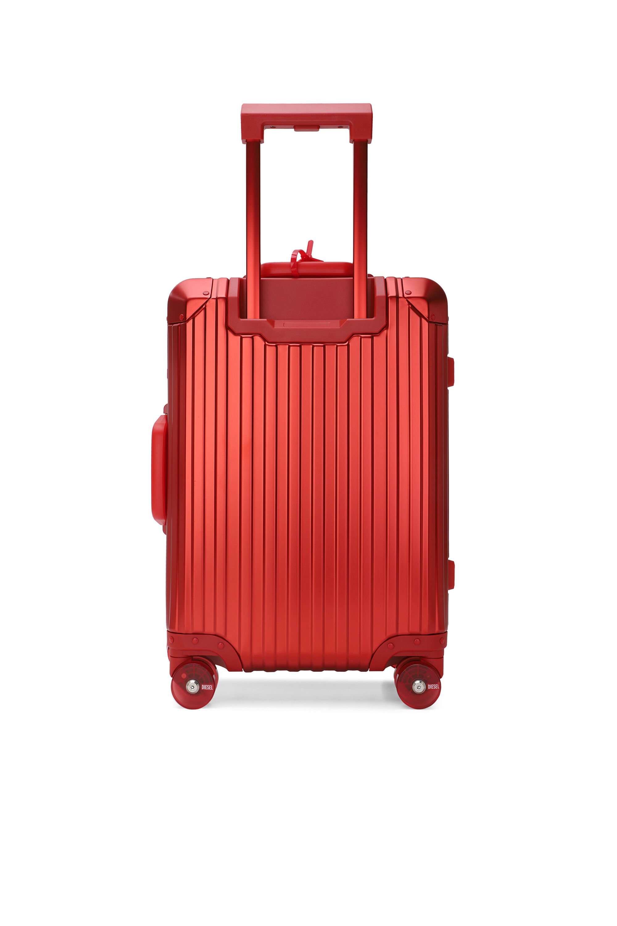Diesel - DIESEL ALUMINUM TROLLEY- DSL002, Unisex's Aluminum Carry-On Luggage 20" in レッド - 2