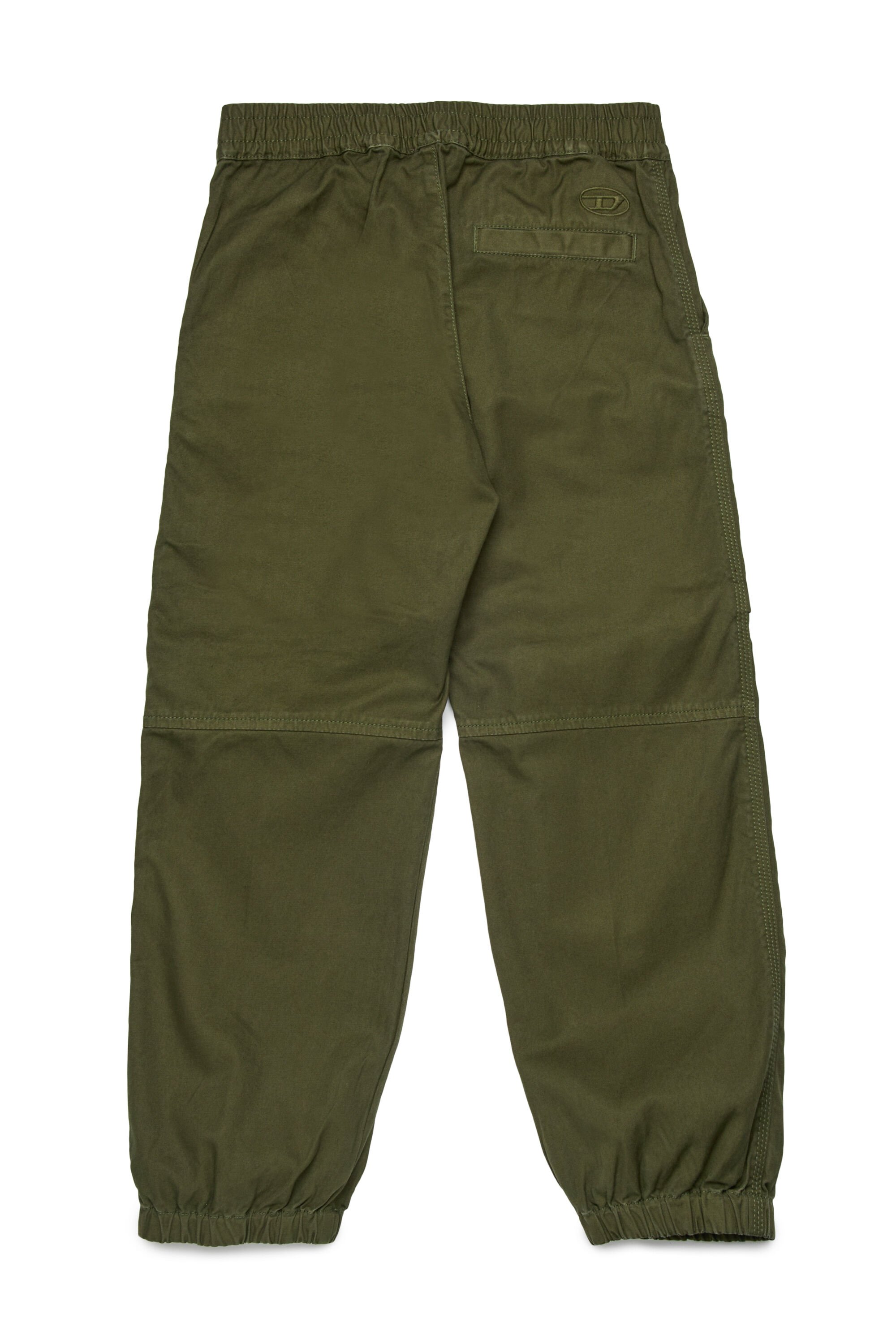 Diesel - PDANZEL, Unisex's Cotton cargo pants with multiple pockets in グリーン - 2