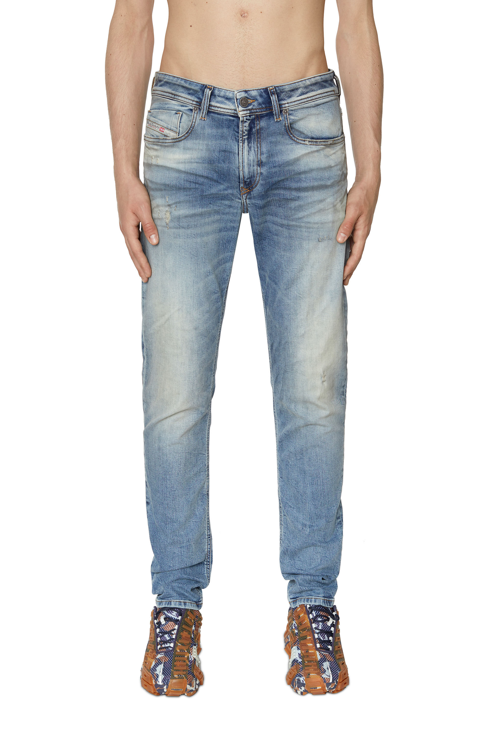 Diesel - Male's Skinny Jeans 1979 Sleenker 068BI, ミディアムブルー - 3