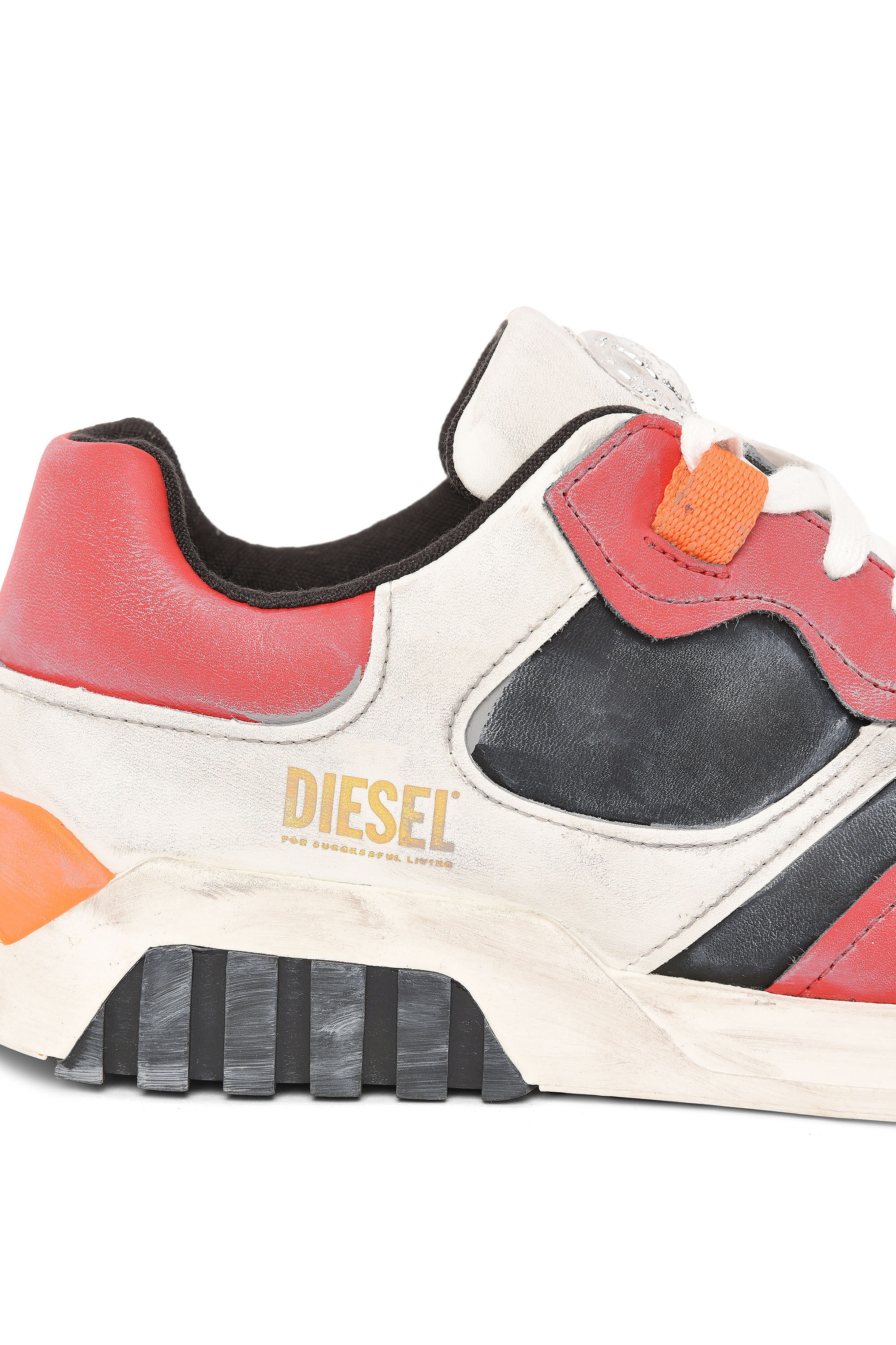 Diesel - S-RUA LOW SK, ホワイト/レッド/ブルー - Image 4
