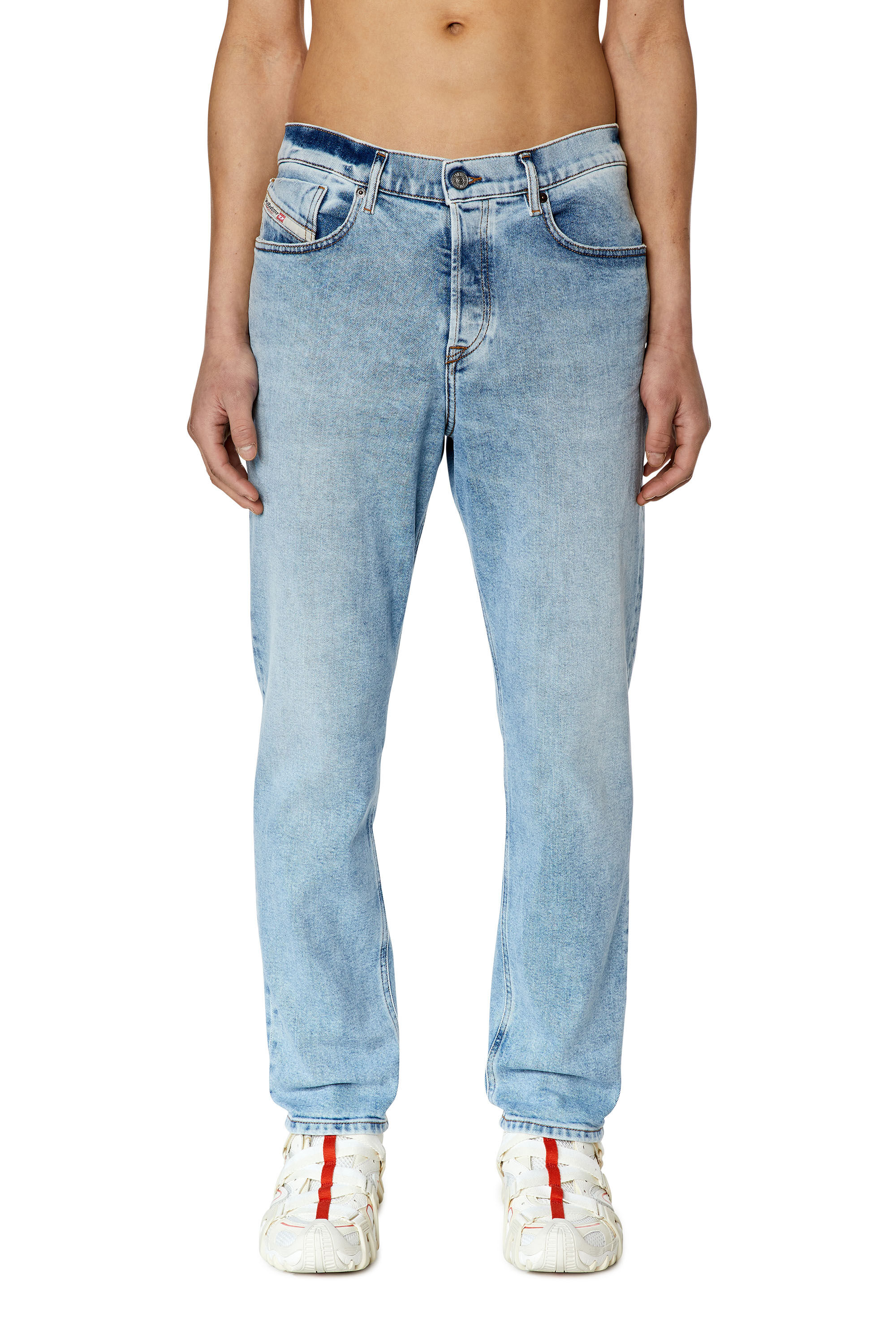 Diesel - Tapered Jeans 2005 D-Fining 09E81, Male's 23SS デニムパンツ テーパード in ライトブルー - 3