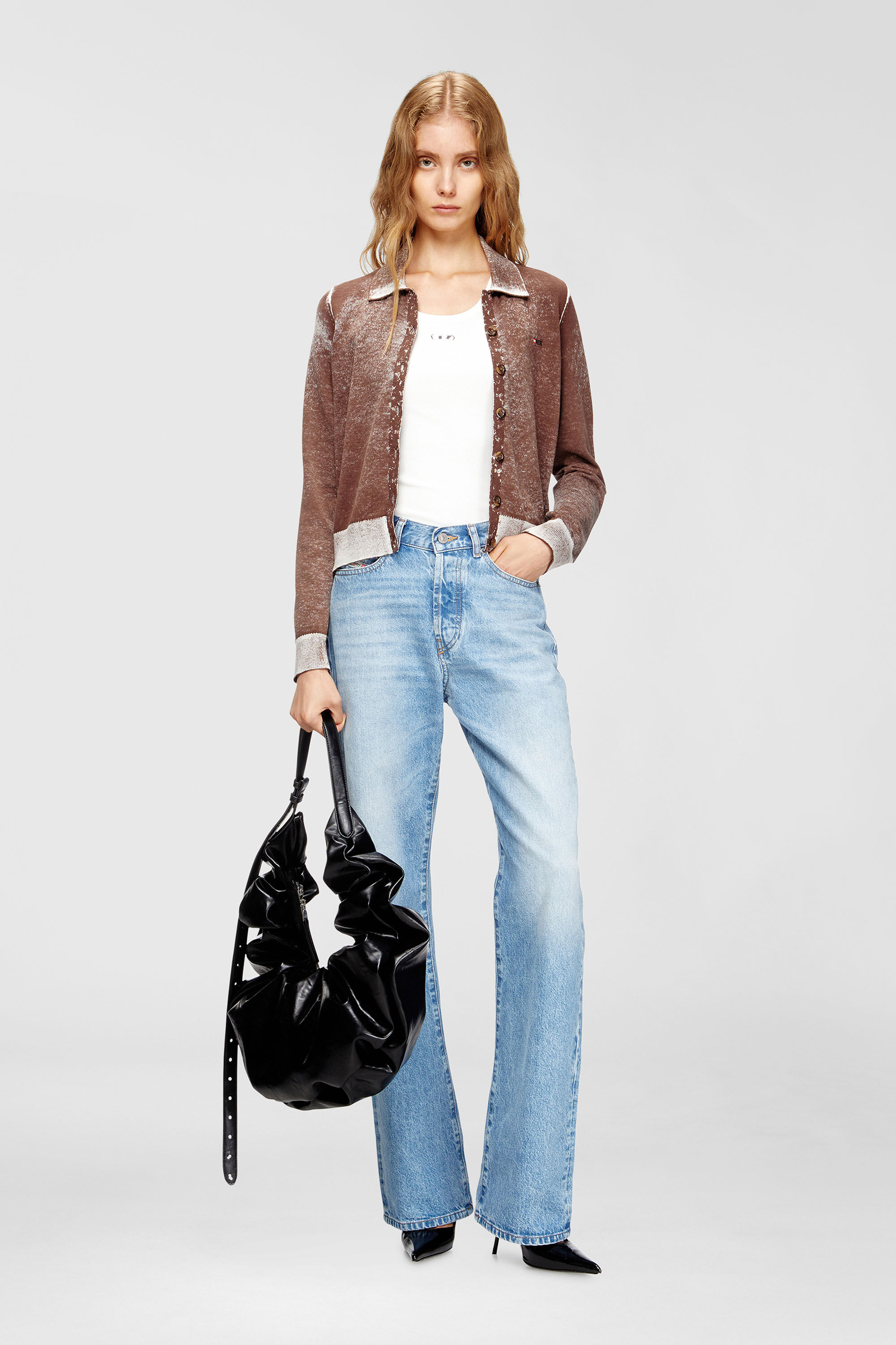 GRAB-D HOBO L ホーボーバッグ L｜ブラック｜ウィメンズ｜DIESEL