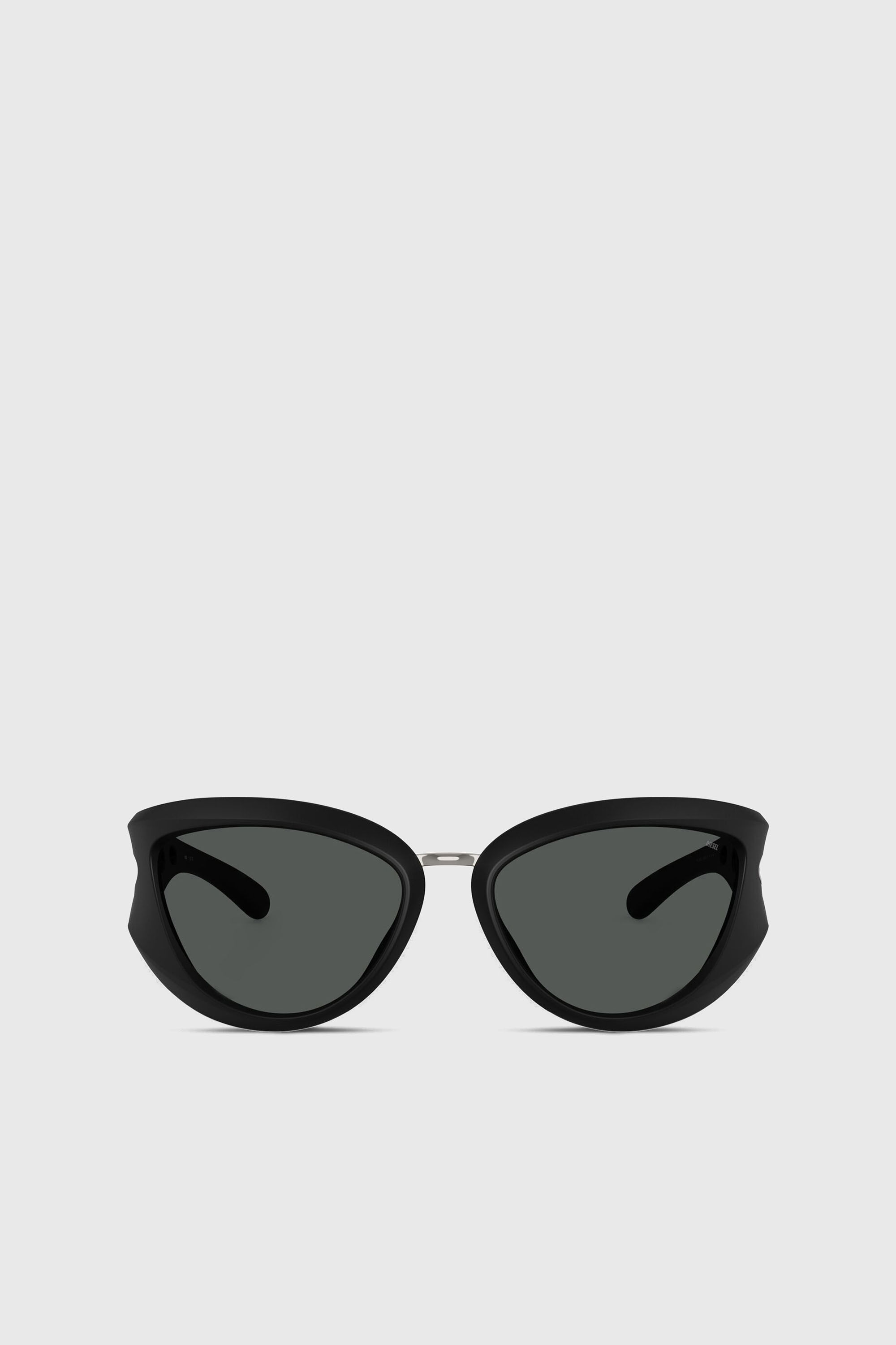 Diesel - 0DL3007U, Unisex's Cat-eye style sunglasses in ブラック - 1