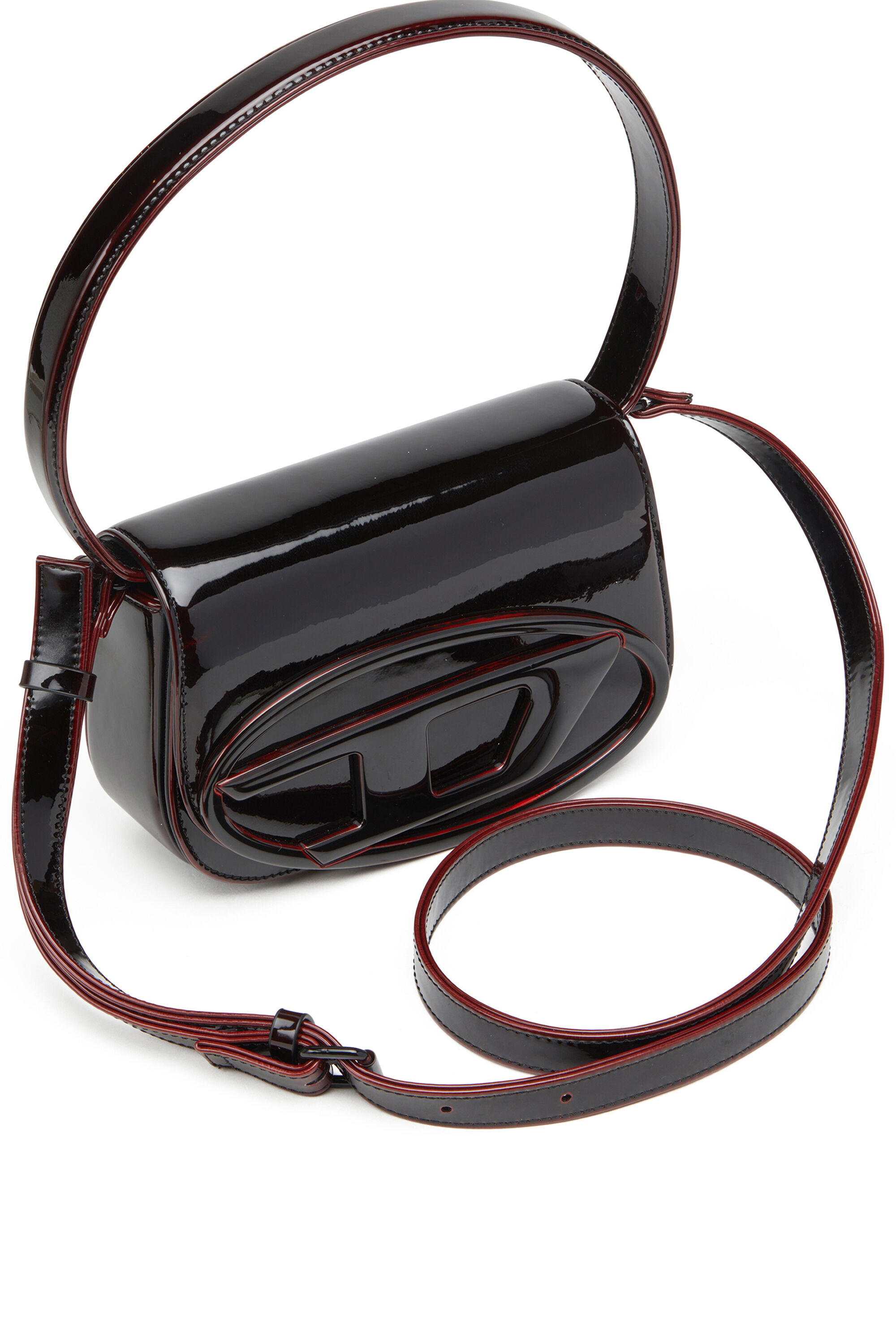 Diesel - 1DR, Female's 1DR-Iconic 1DR bag in liquid PU in バーガンディー - 6