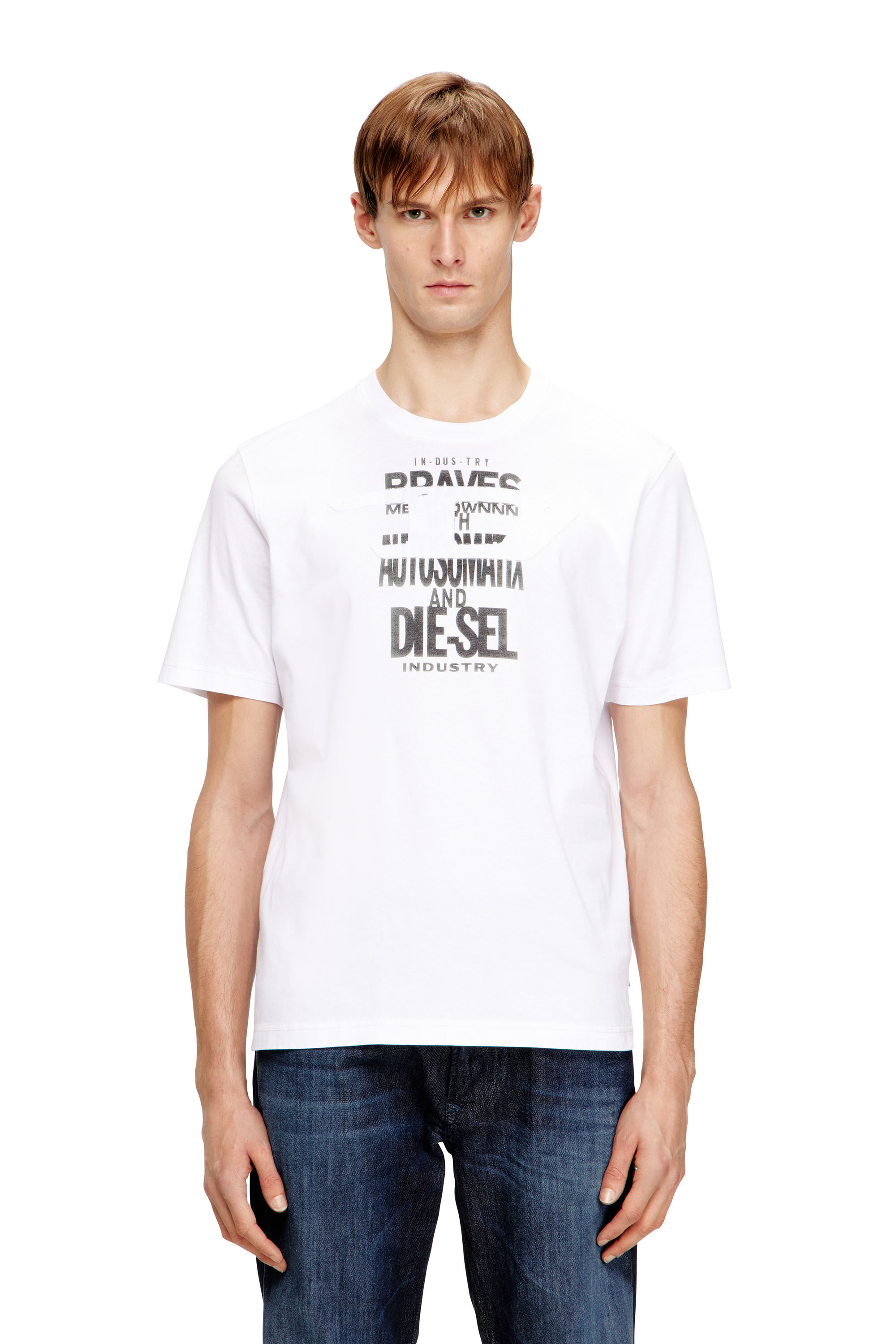 T-ADJUST-V9 Tシャツ｜ホワイト｜メンズ｜DIESEL