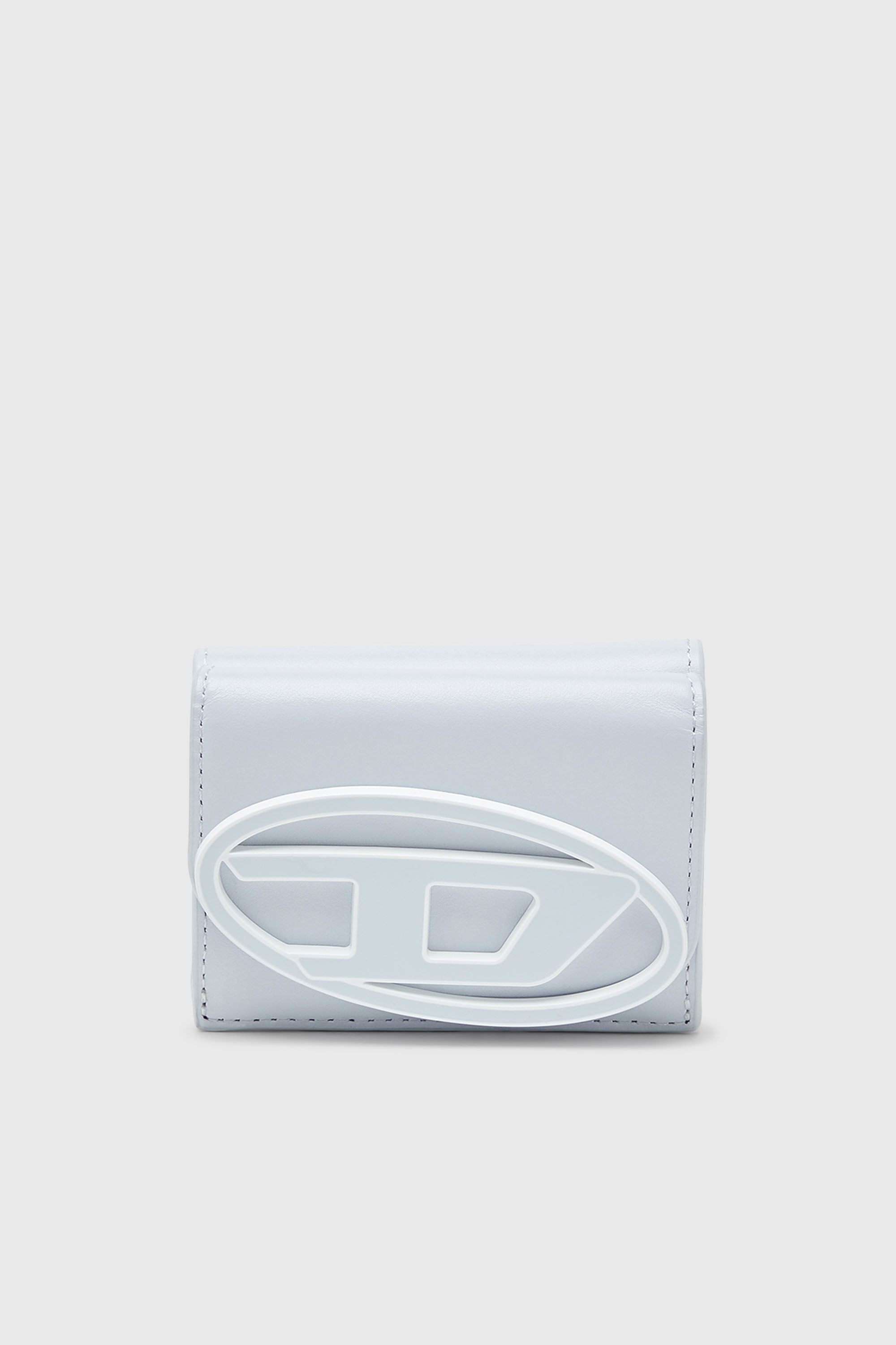 Diesel - 1DR TRI FOLD COIN XS II, Female's Tri-fold wallet in pastel leather in ライトブルー - 1