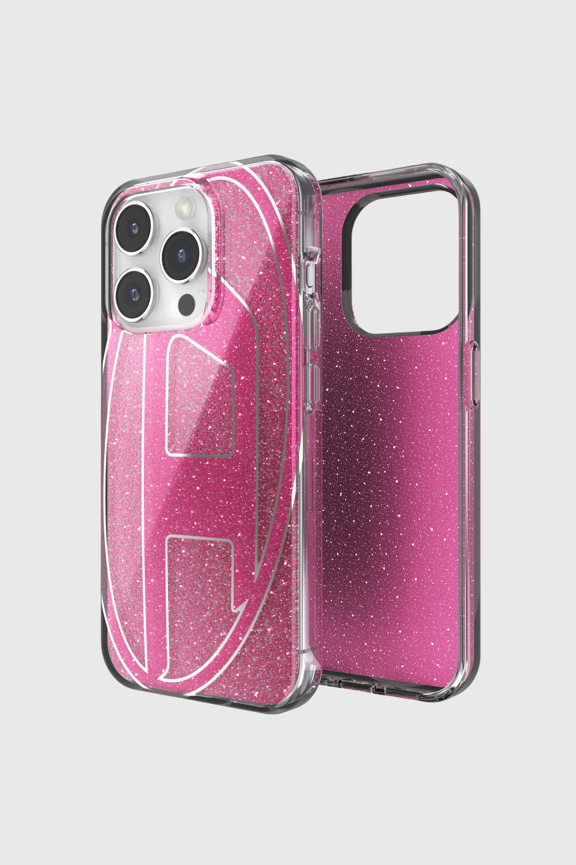 Diesel - 60036 AOP CASE, Unisex's iPhone 15 Pro in ピンク / ホワイト - 1