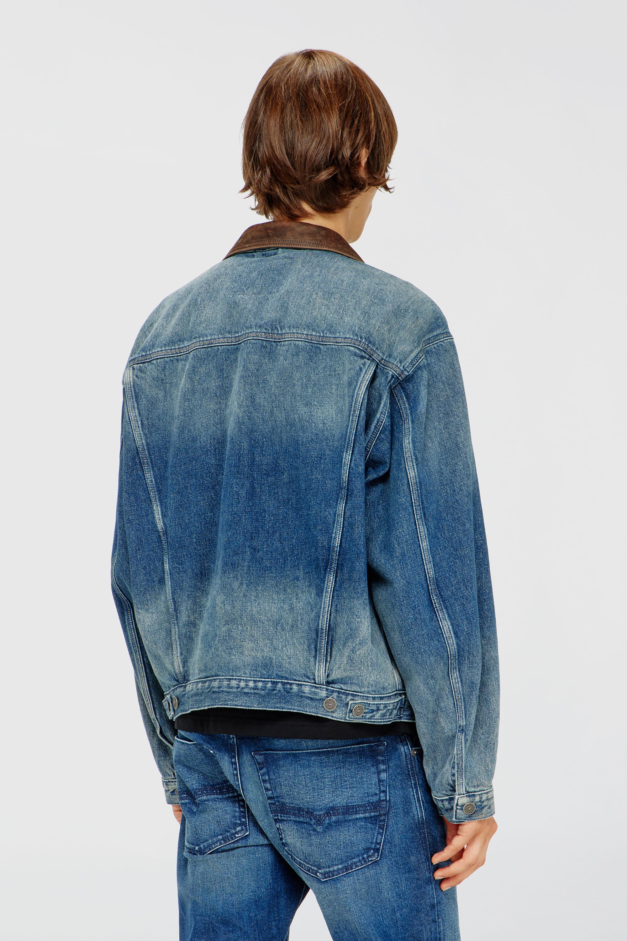 Diesel - D-DENVER-S1, Unisex's デニムジャケット in ブルー - 5