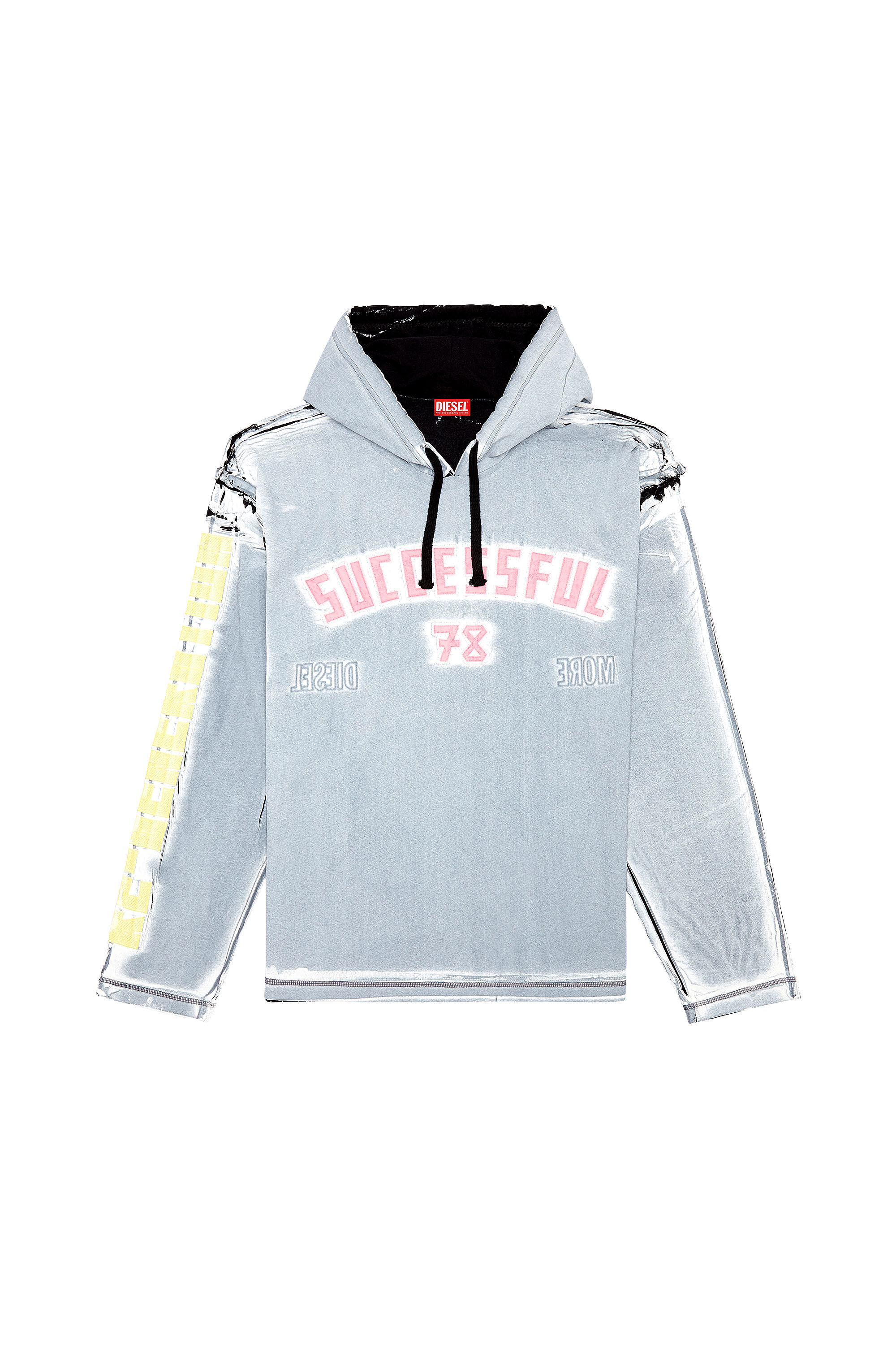 T-NABEL-HOOD-LS フーデッドトップスプリントロゴ｜マルチカラー  