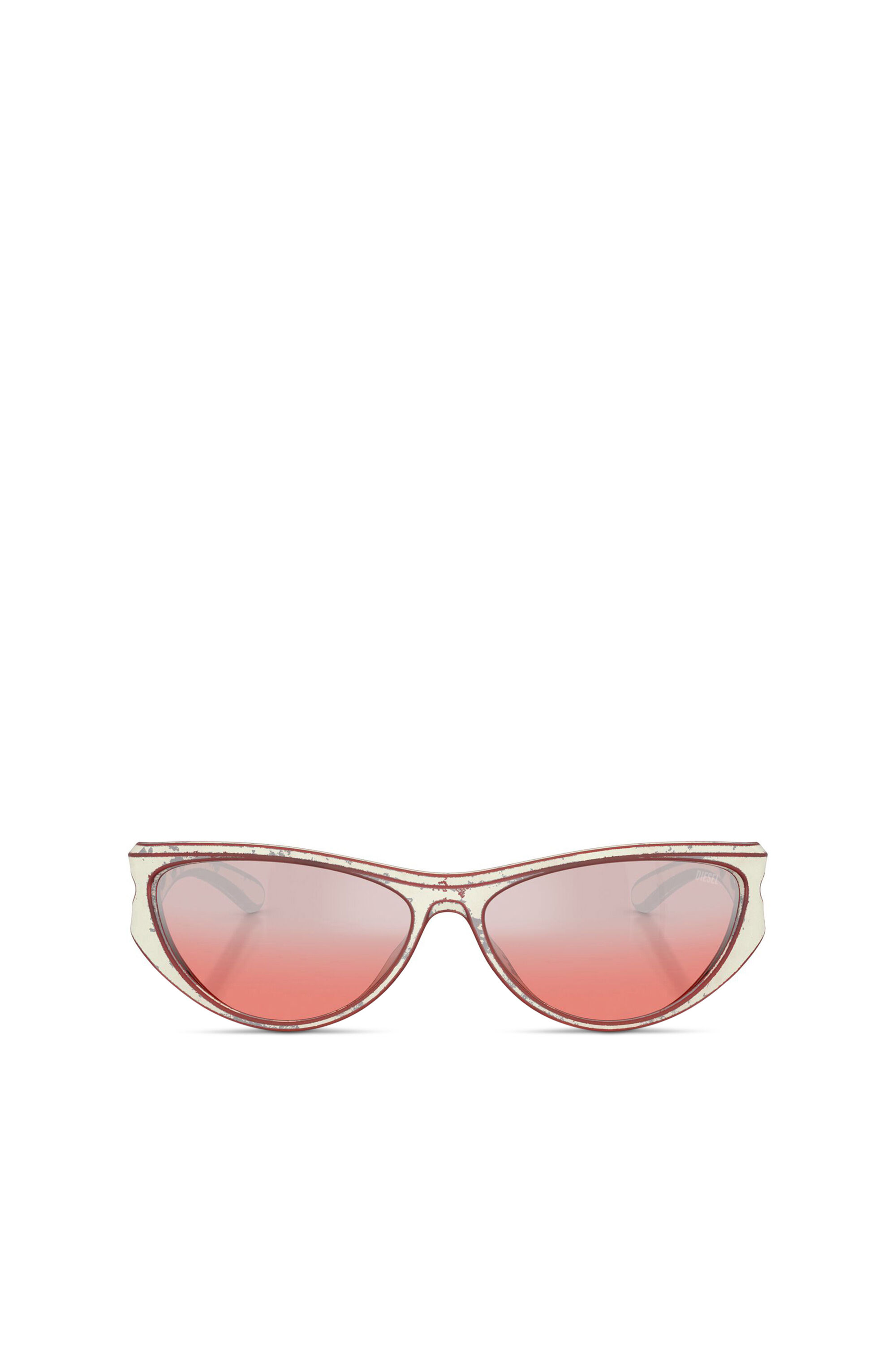 Diesel - 0DL3004U, Unisex's Cat-eye style sunglasses in レッド - 1