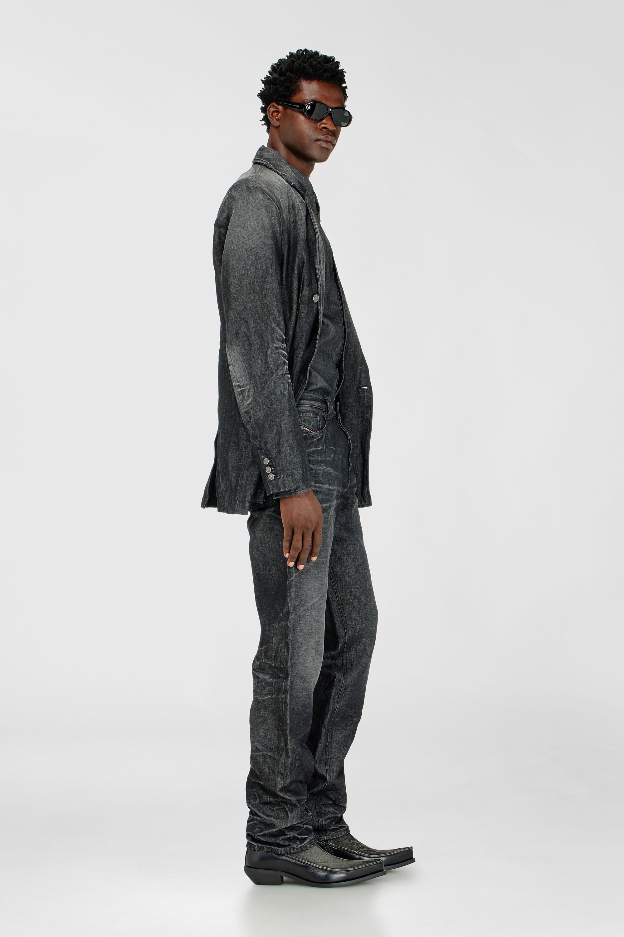 Diesel - Male's Regular Jeans 1991 D-Voeed 09R39, ブラック/ダークグレー - 3