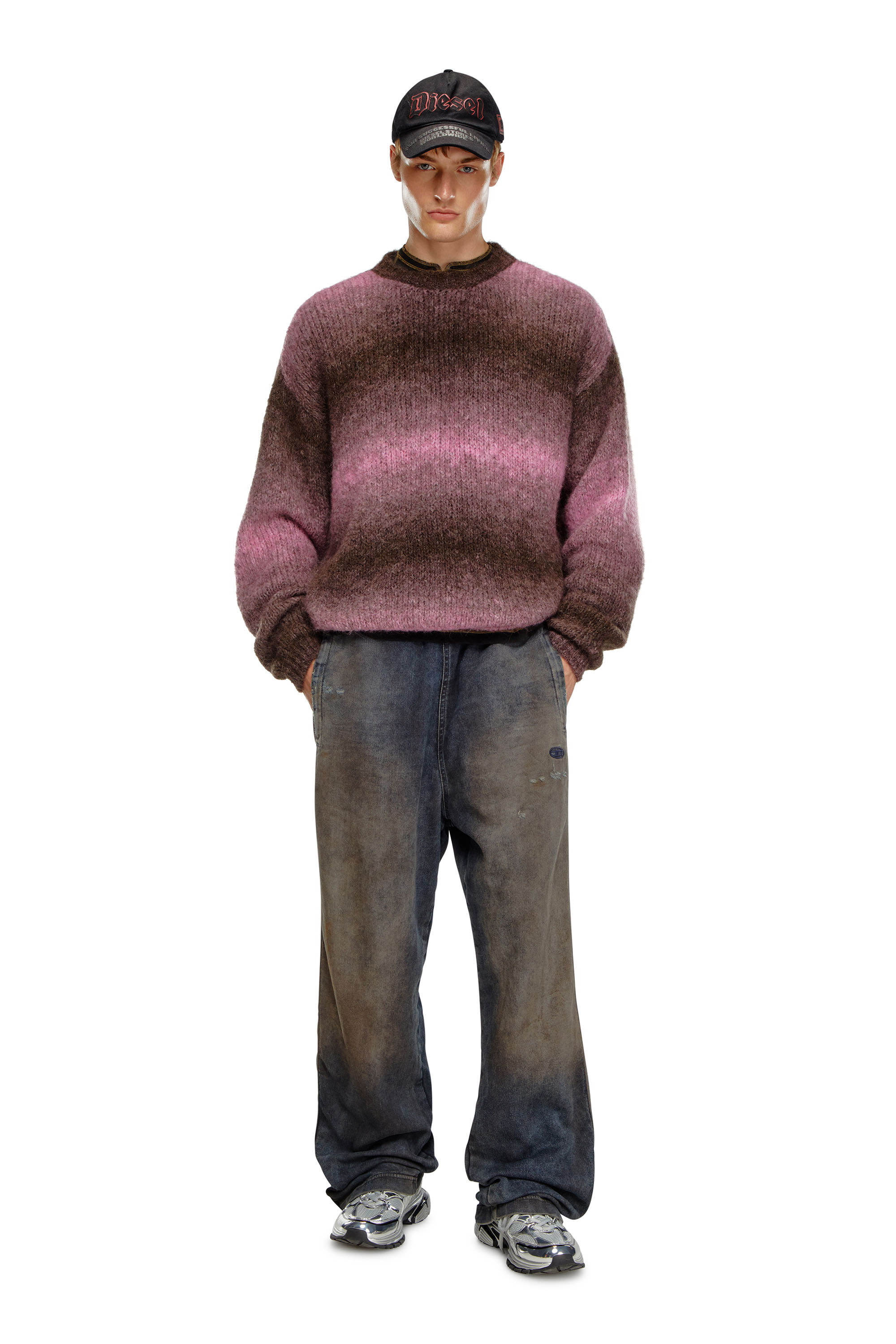 K-RASTA Dégradé jumper in alpaca blend｜バイオレット｜メンズ｜DIESEL