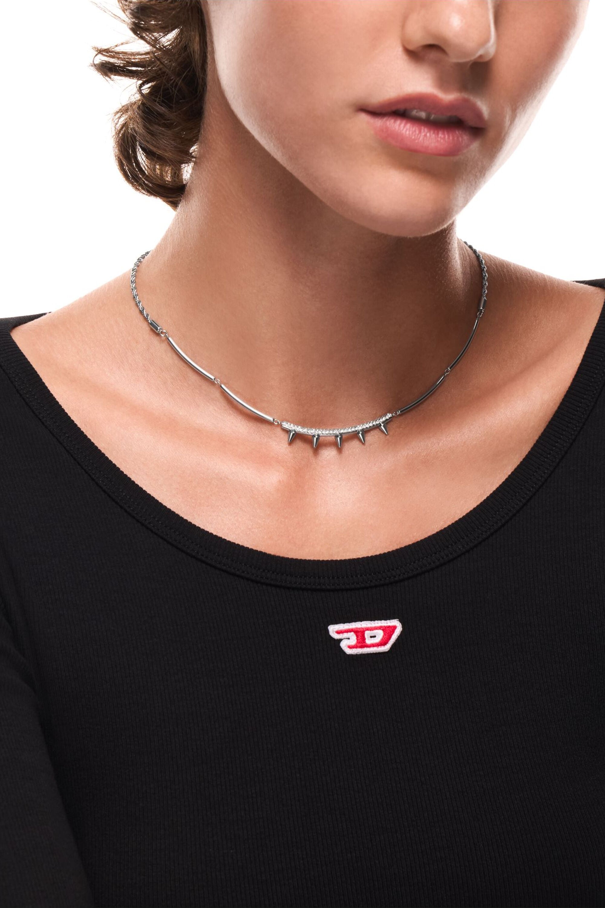 Diesel - DX1724040, Unisex's Stainless Steel Chain Necklace in シルバー - 3
