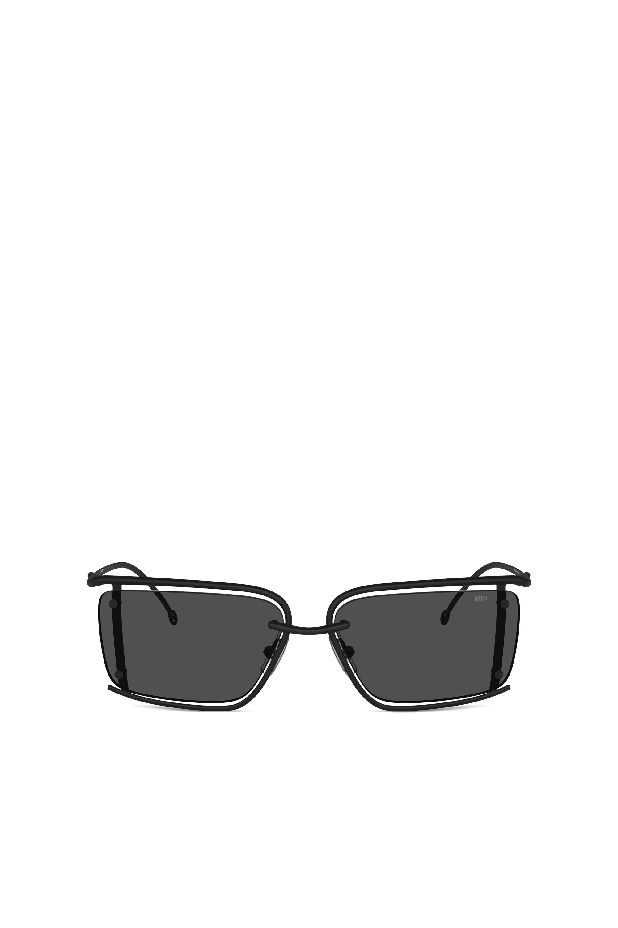 Diesel - 0DL1002, Unisex's サングラス in ブラック - 1