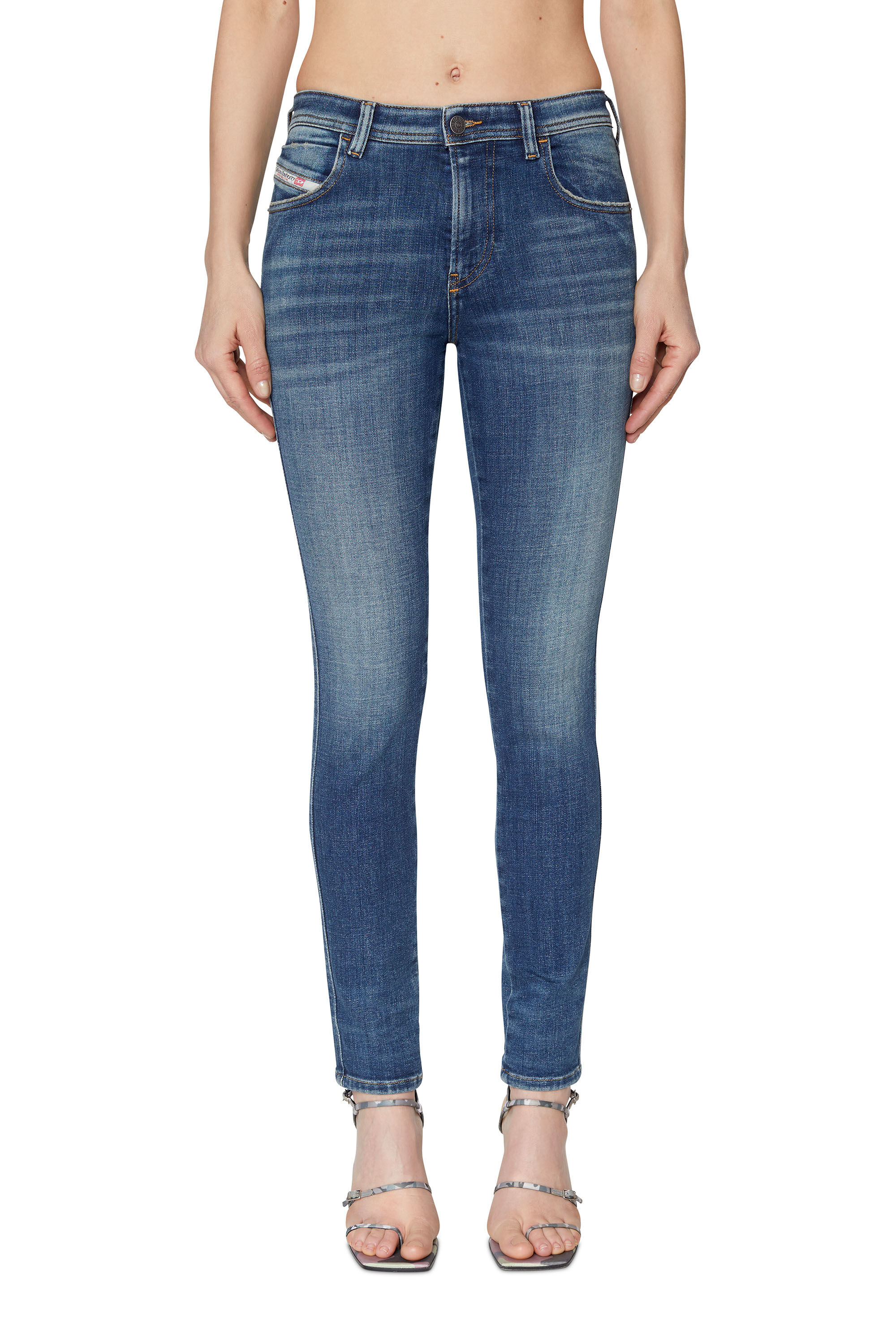 Diesel - Skinny Jeans 2015 Babhila 09D99, Female's スキニー Jeans - 2015 Babhila in ミディアムブルー - 3