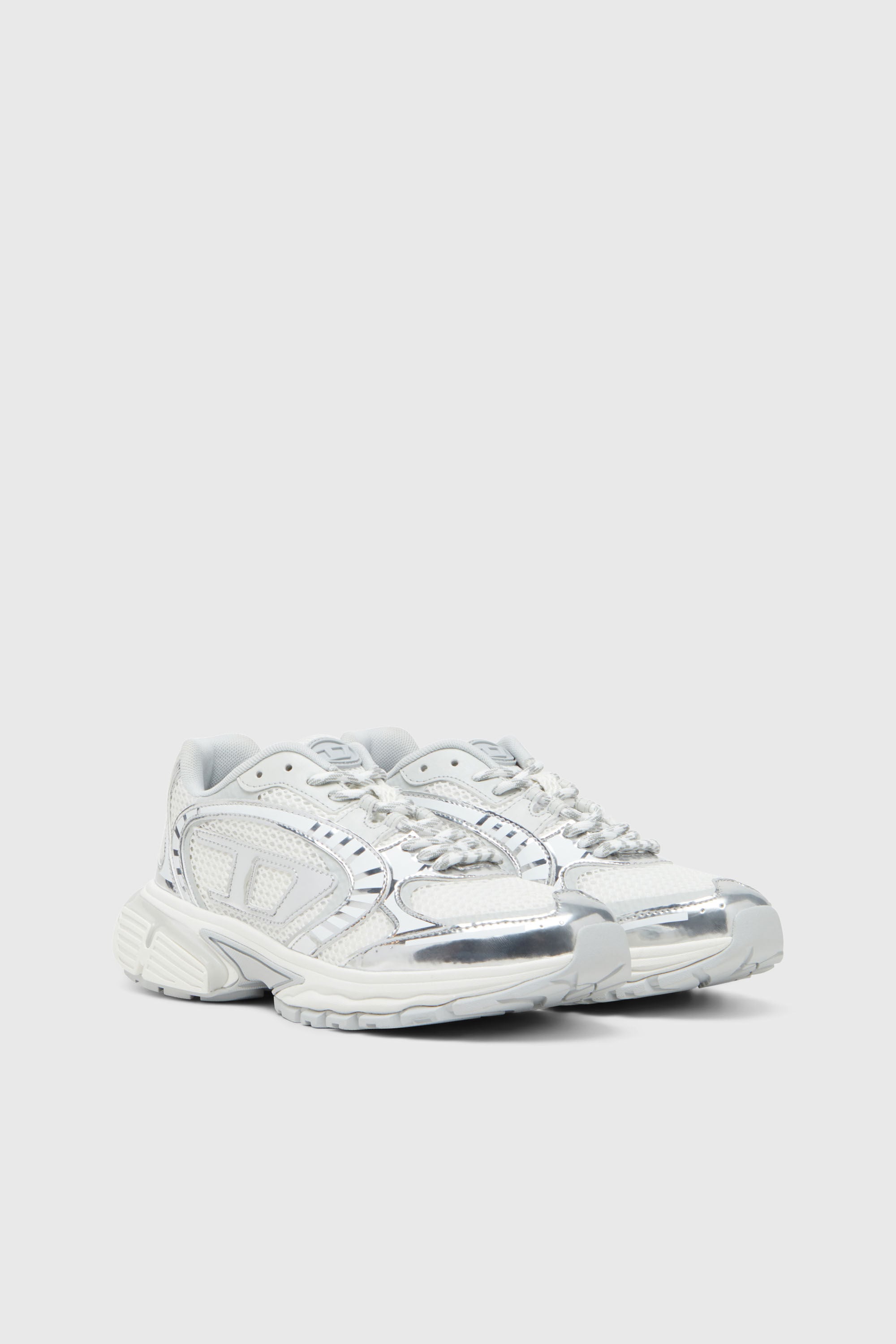 Diesel - S-PRO-V-DENSE LOW W, Female's ローカットスニーカー in ホワイト/シルバー - 3
