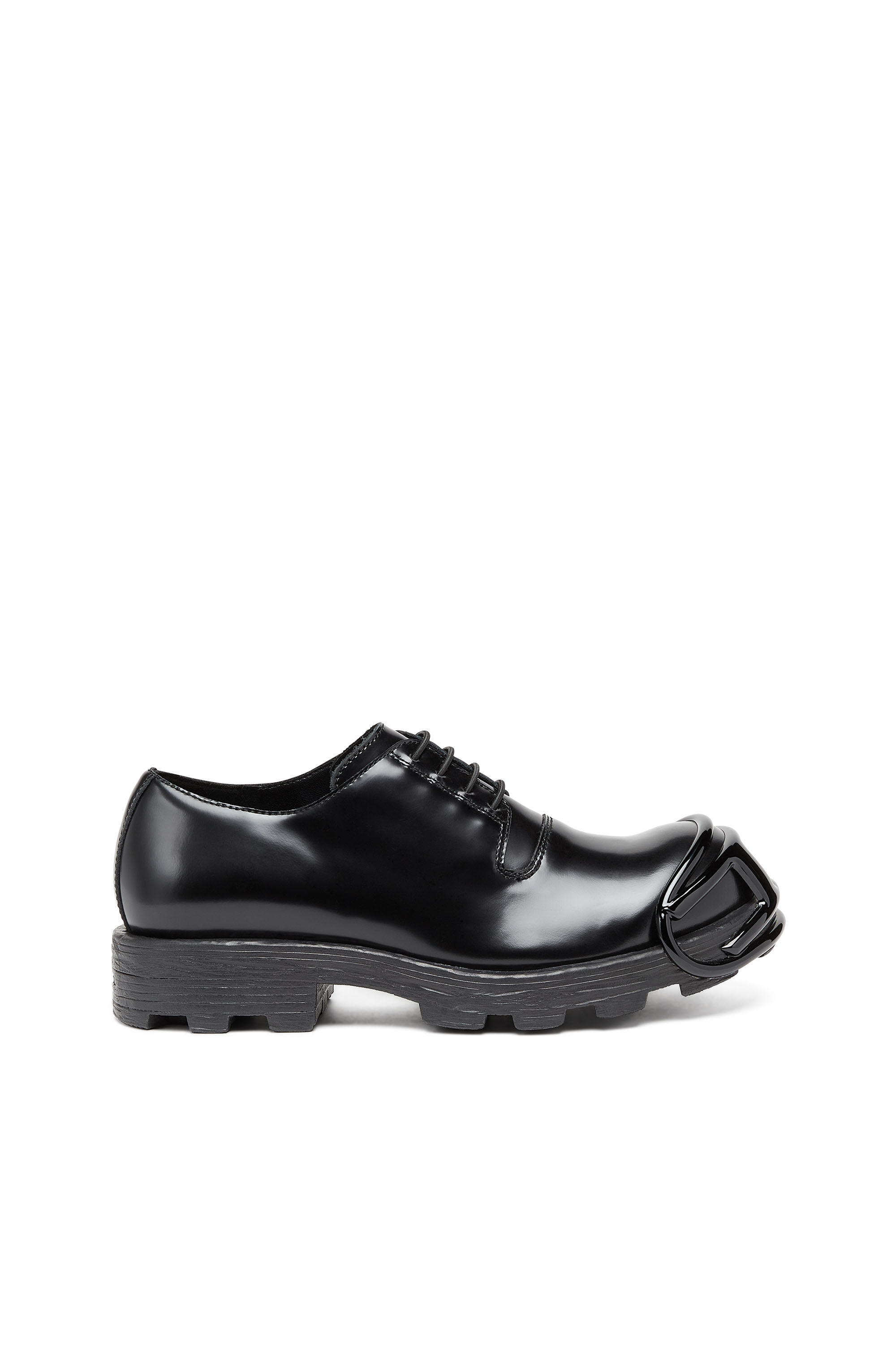 Diesel - D-HAMMER SO D, Male's カウレザーレースアップシューズ in ブラック - 1