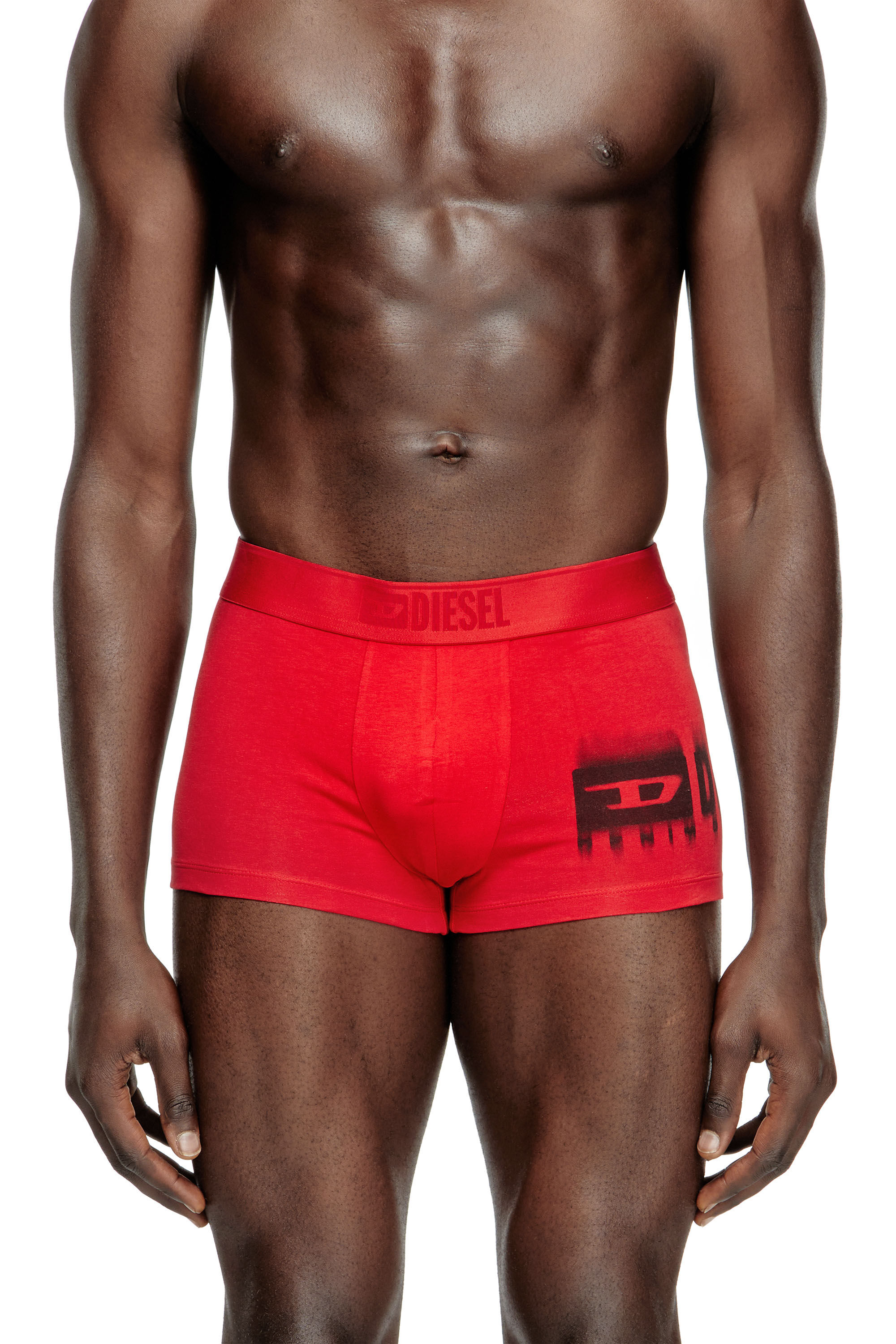 Diesel - DAMIEN-D-BOX-3PACK, Male's 3-pack stretch cotton boxer briefs in レッド - 2