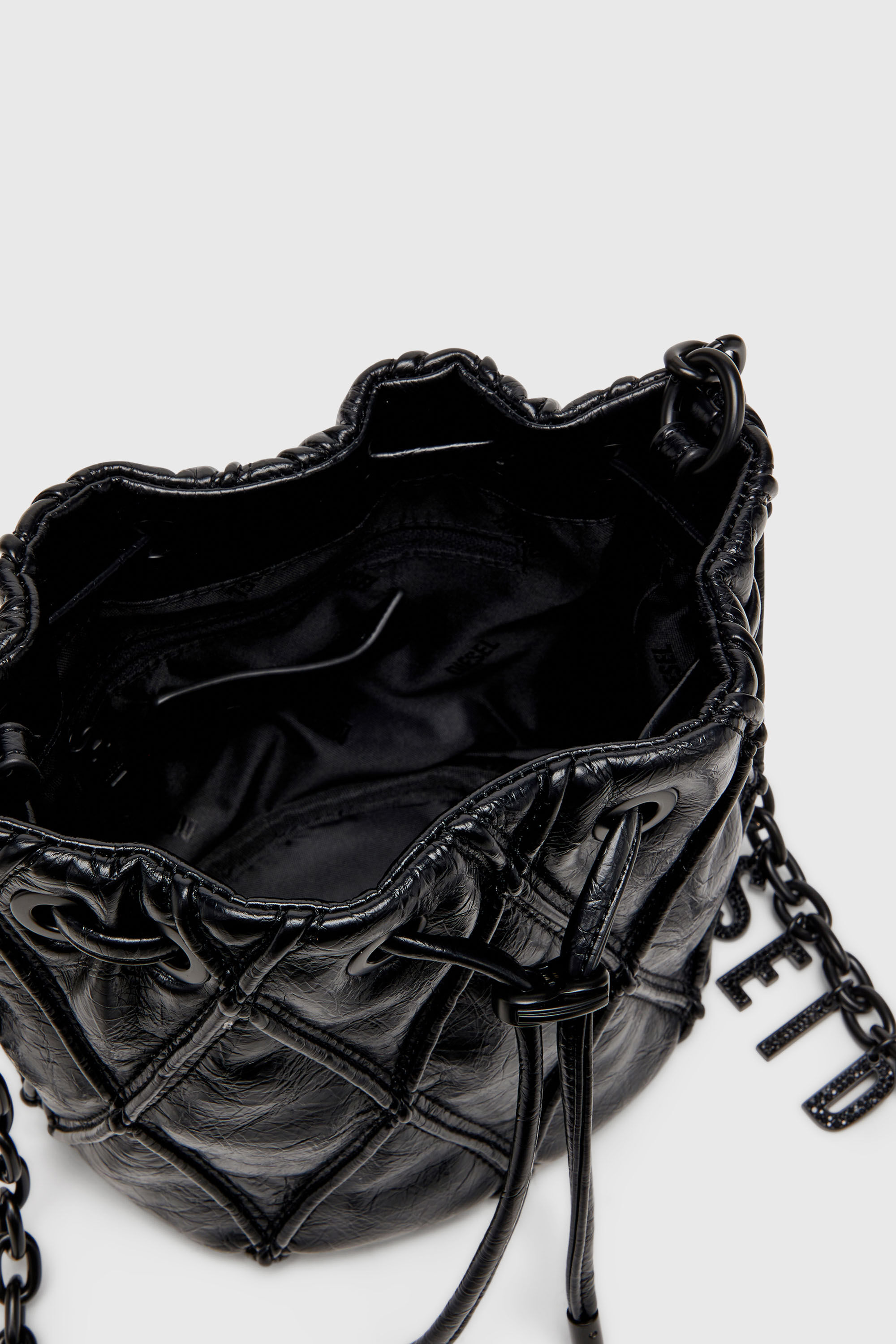 Diesel - CHARM-D BUCKET S, Female's バケットバッグ  S in ブラック - 4