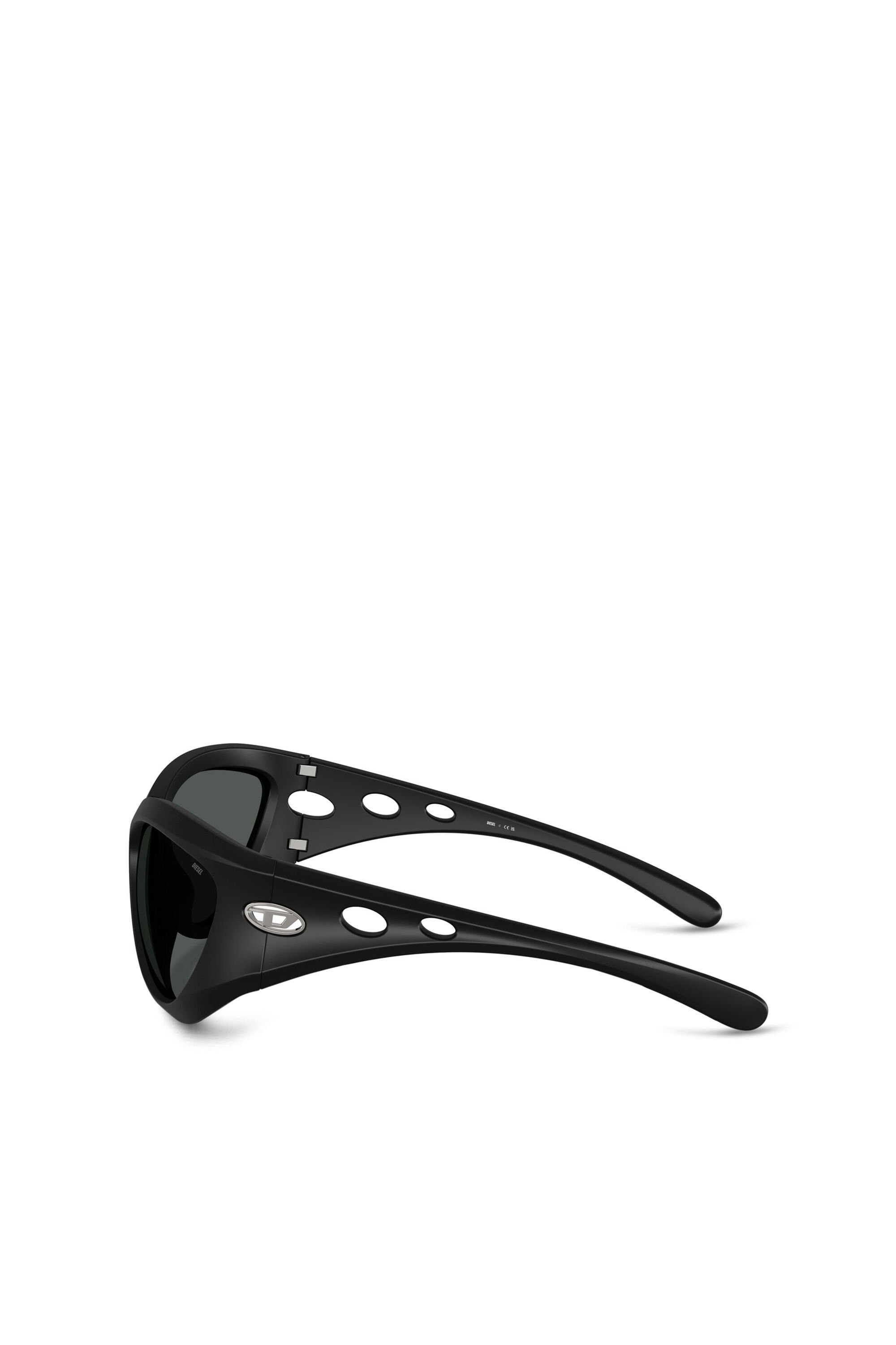 Diesel - 0DL3007U, Unisex's Cat-eye style sunglasses in ブラック - 2