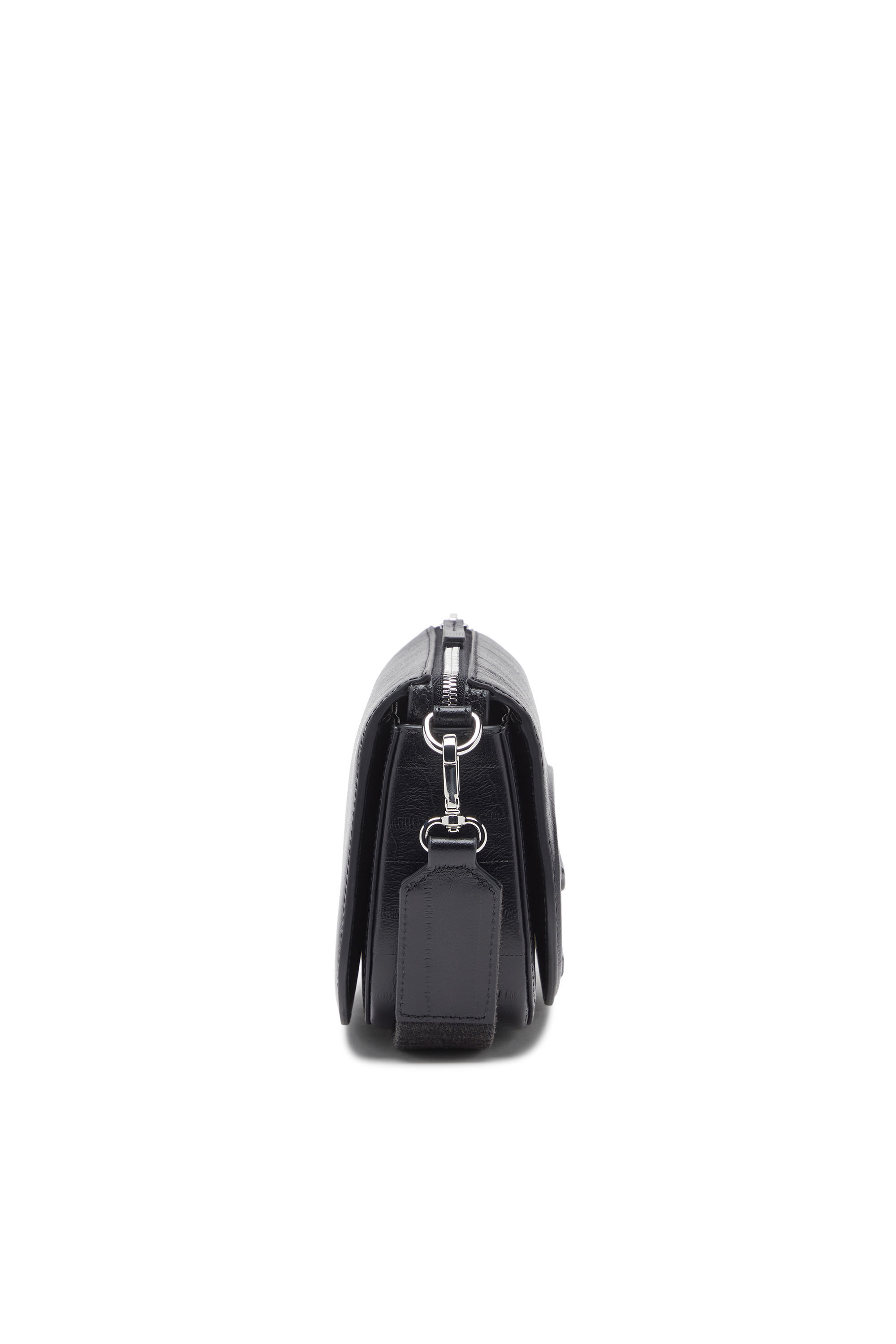 Diesel - 1DR CAMERA BAG, Unisex's 1DR-Camera bag in eel-effect leather in ブラック - 3
