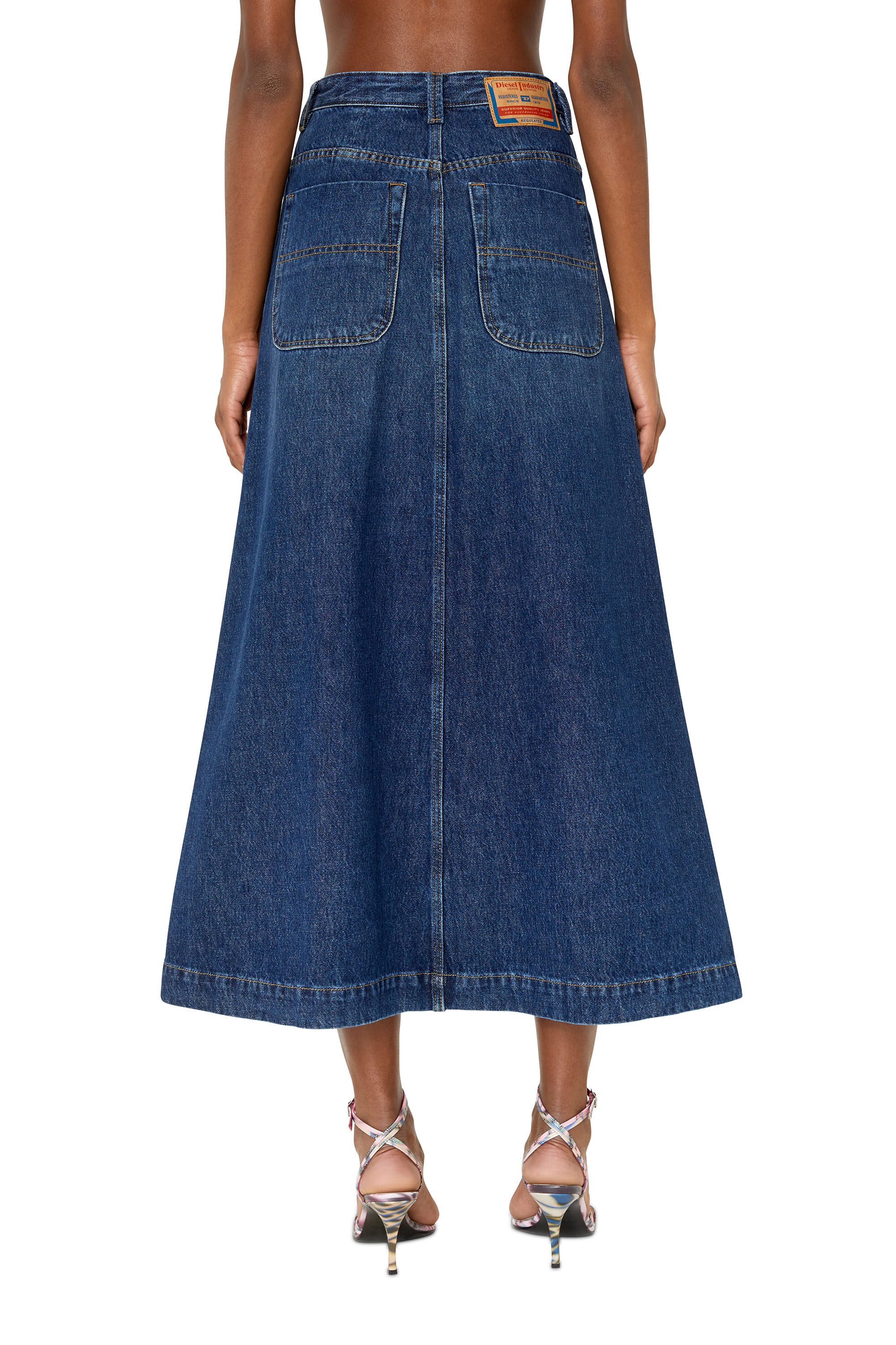 Diesel - DE-ALBUS-L A-LINE LONG SKIRT,  - Image 5