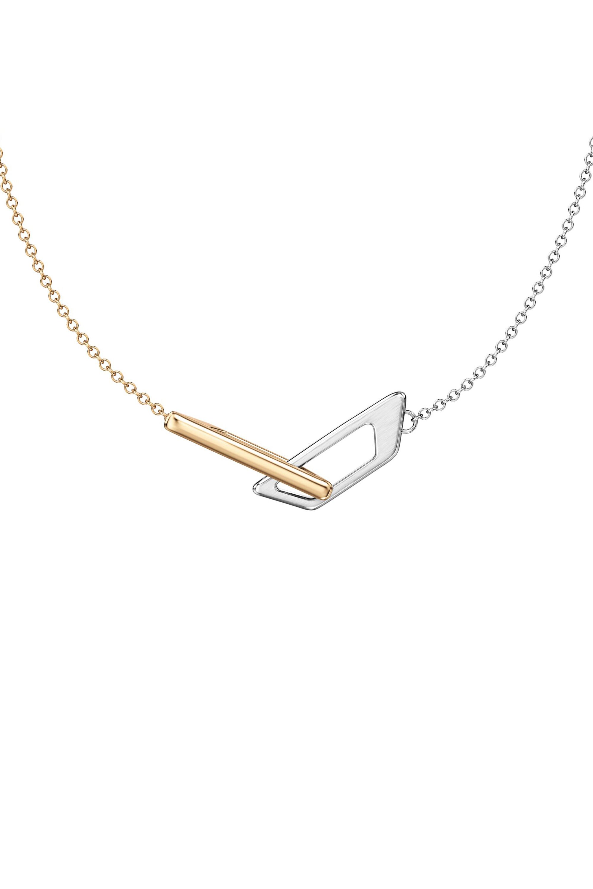 Diesel - DX1687931  JEWELLERY, Unisex's Stainless steel chain necklace in シルバー/ゴールド - 2