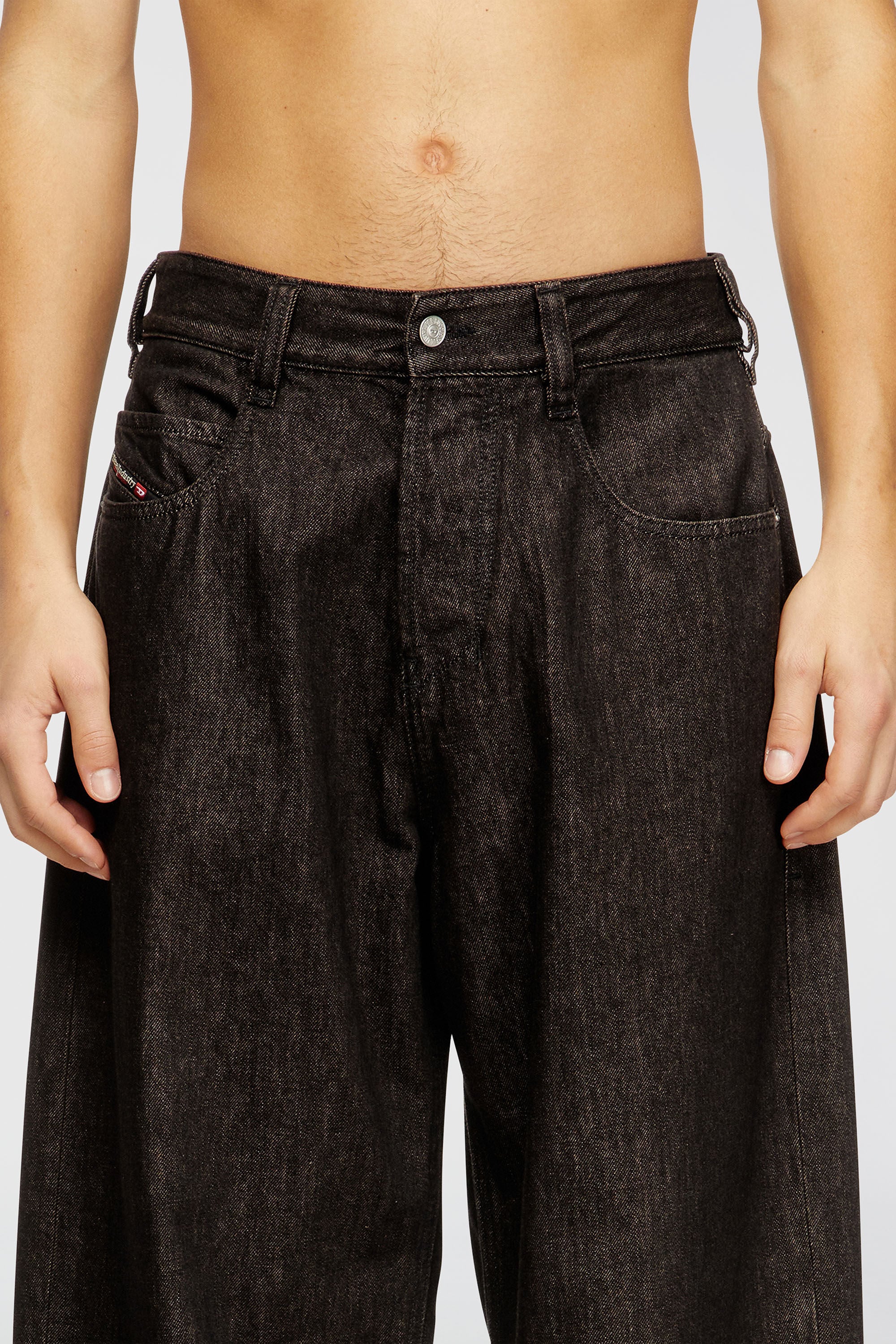Diesel - Unisex's Relaxed Jeans 1997 D-Enim-M 09N25, ブラック/ダークグレー - 7