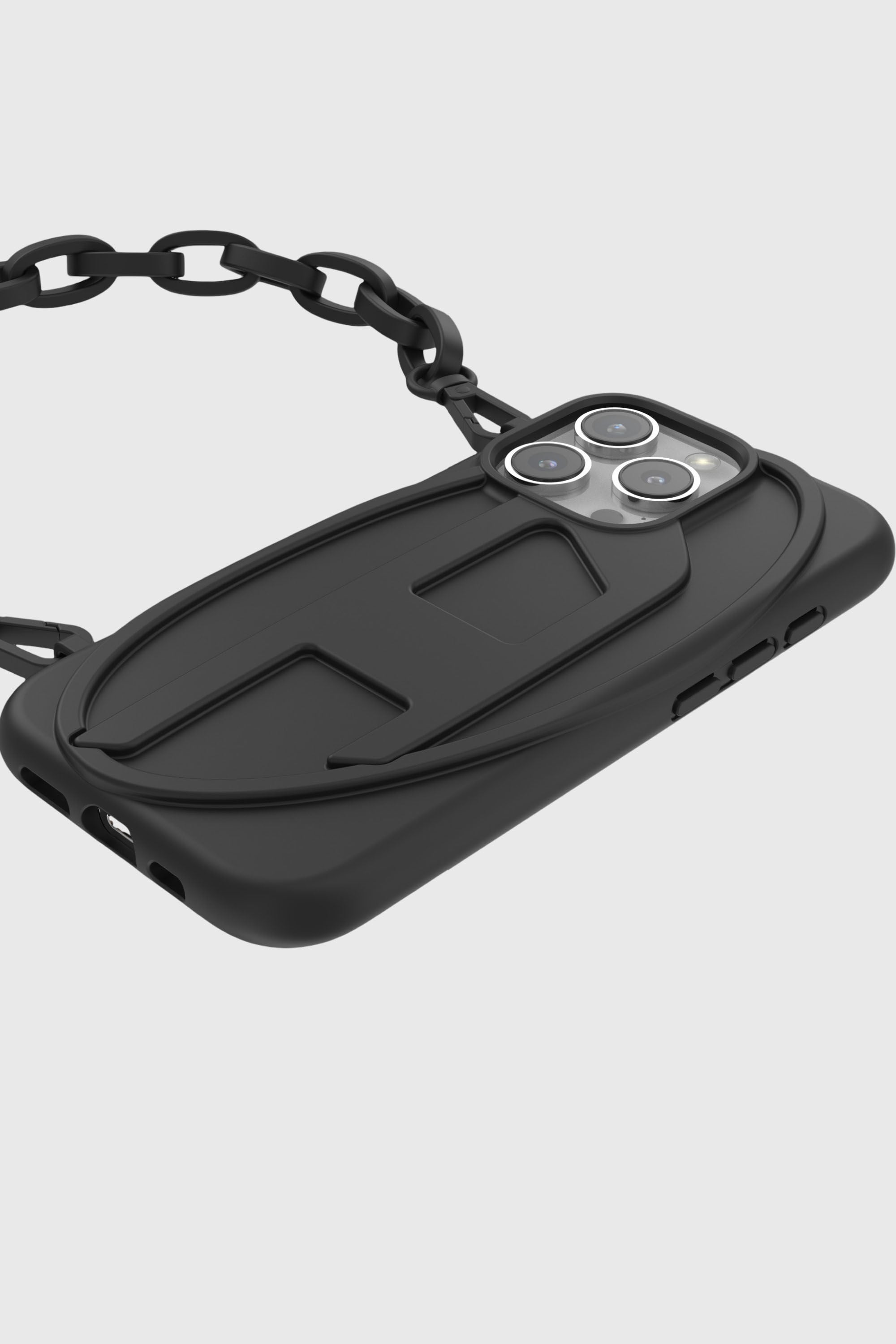 Diesel - 60172  MOULDED CASE, Unisex's Oval D Chain Case for iP 16 Pro in ブラック - 4