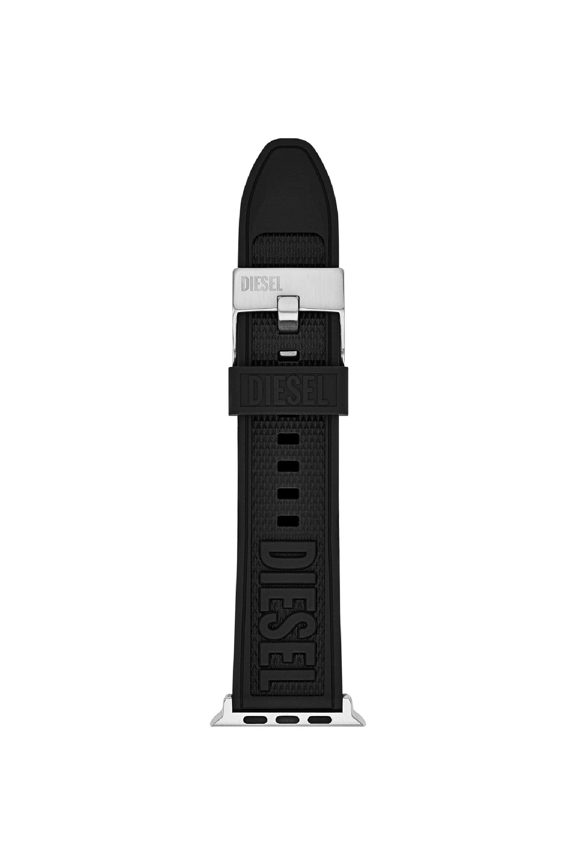 Diesel - DSS0014, Unisex's Black silicone Band for Apple watch®, 42/44/45mm in ブラック - 1