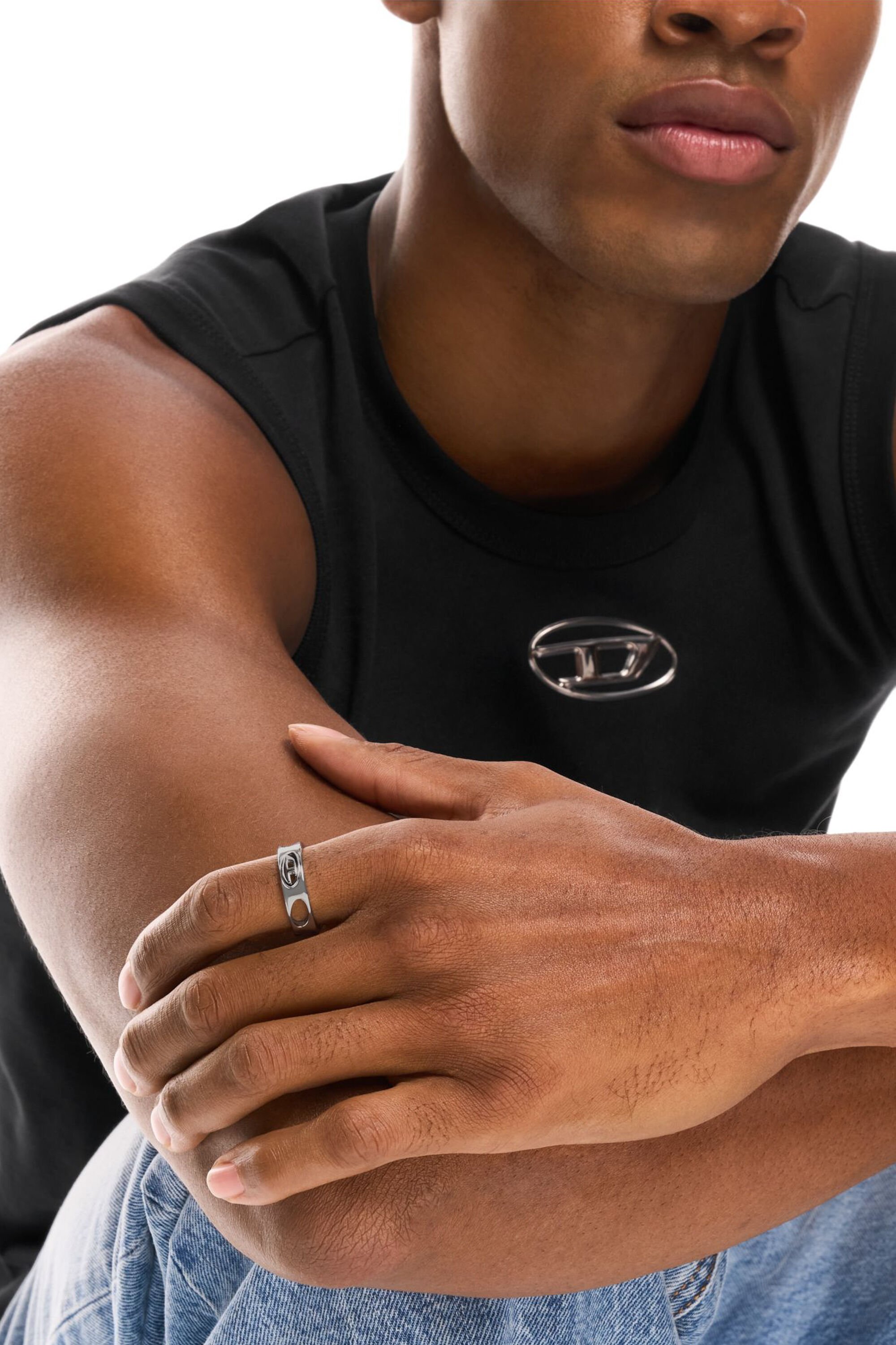 DX166540 JEWELLERY Stainless Steel Band Ring｜シルバー｜ウィメンズ