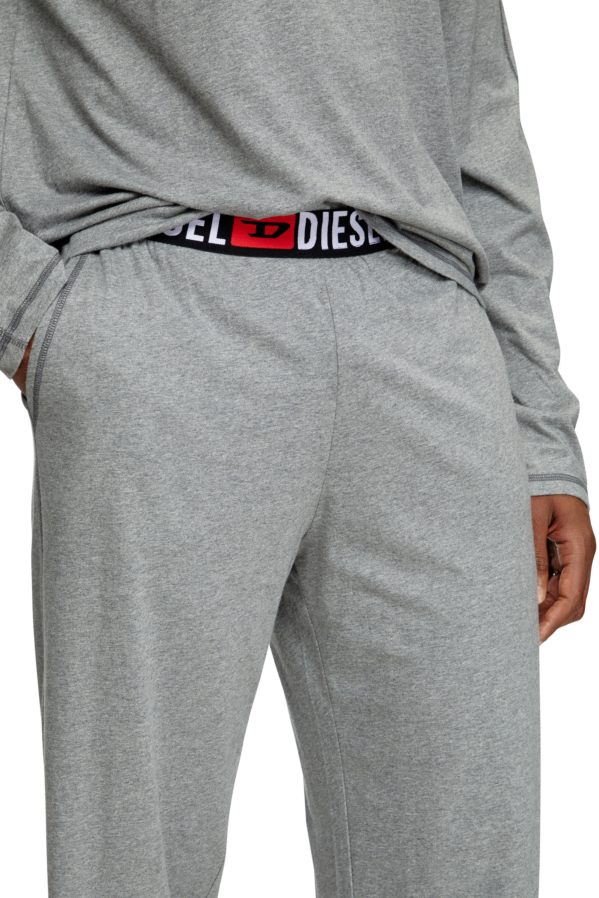 Diesel - SET-NOLAN-D-CORE, Male's Pajamas in cotton jersey in グレー - 3