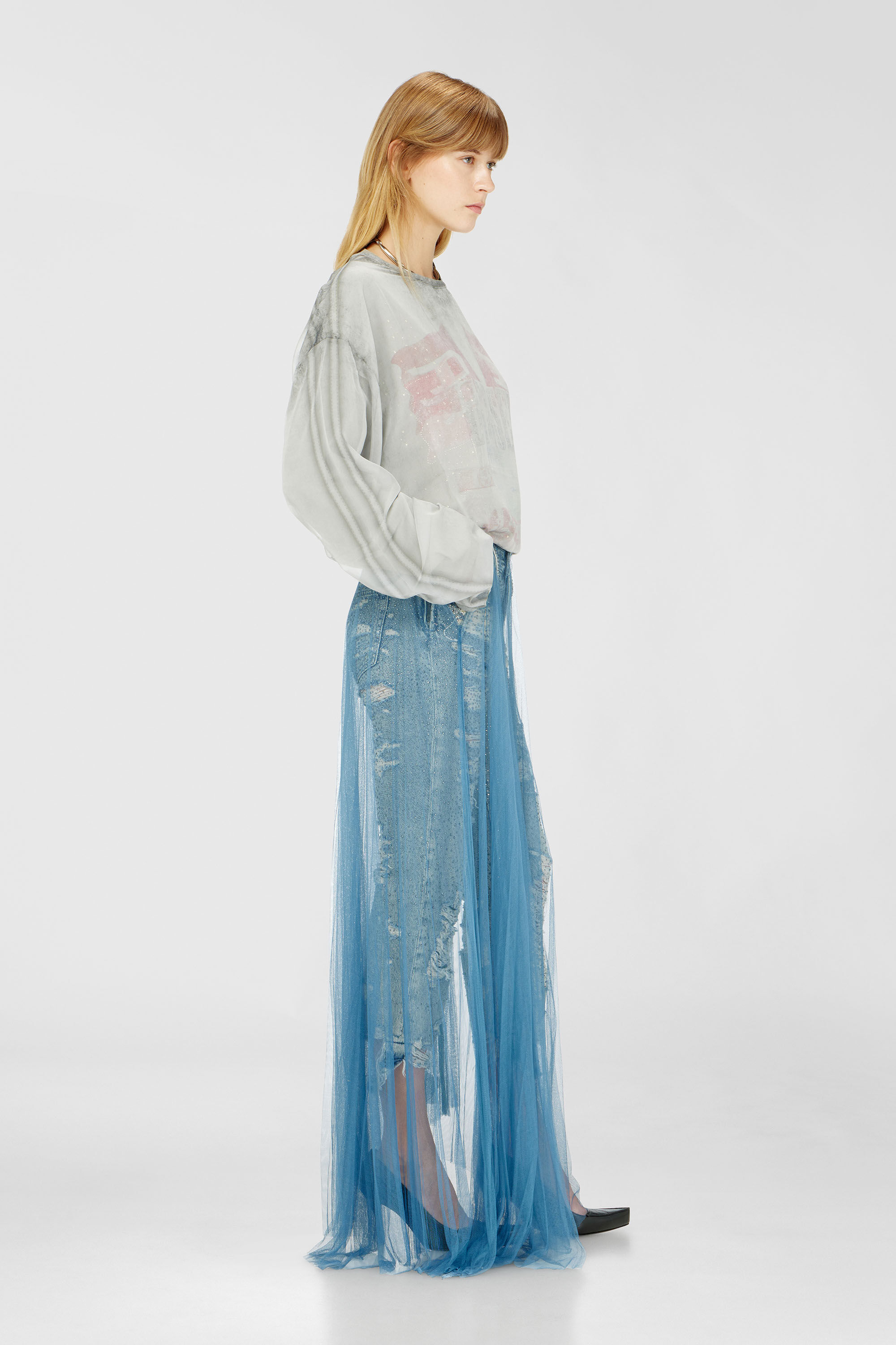 Diesel - Female's Regular Jeans D-Aisi 0DBER, ミディアムブルー - 2