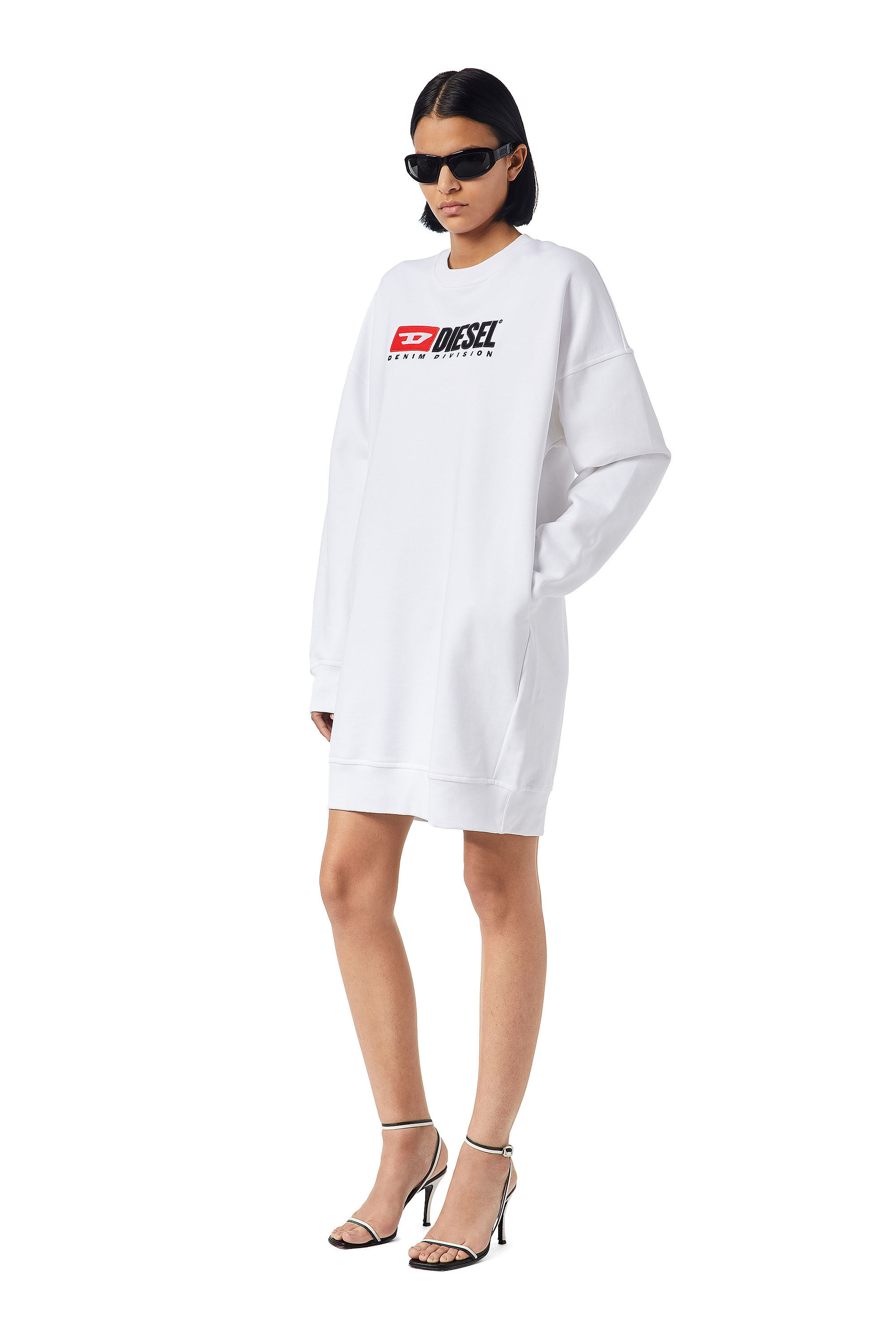 Diesel - D-ROBBIE-DIV, Female's ワンピース スウェット ドレス in ホワイト - 5