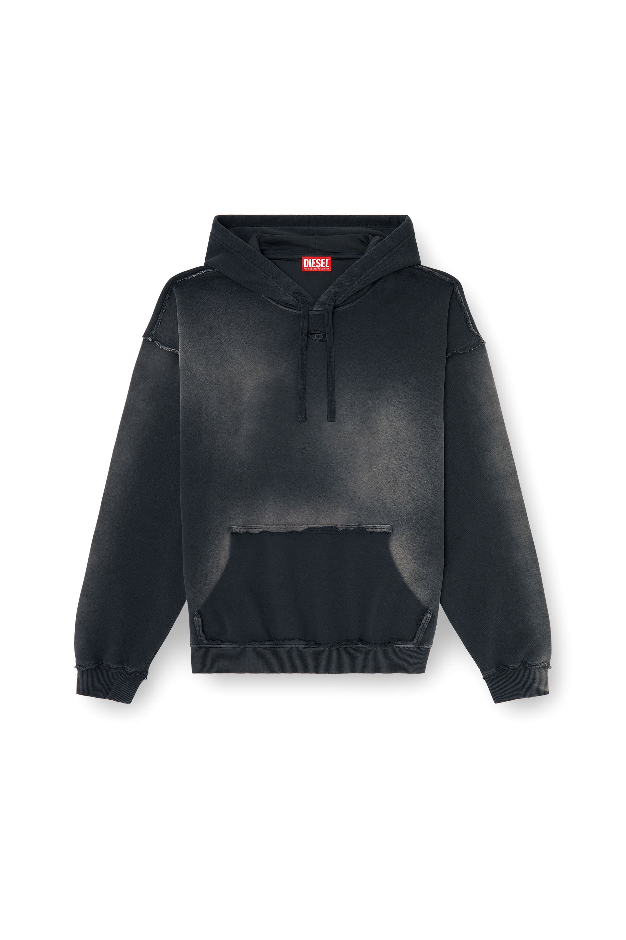 Diesel - S-POCK-HOOD, Male's プルオーバーパーカー in ブラック - 2