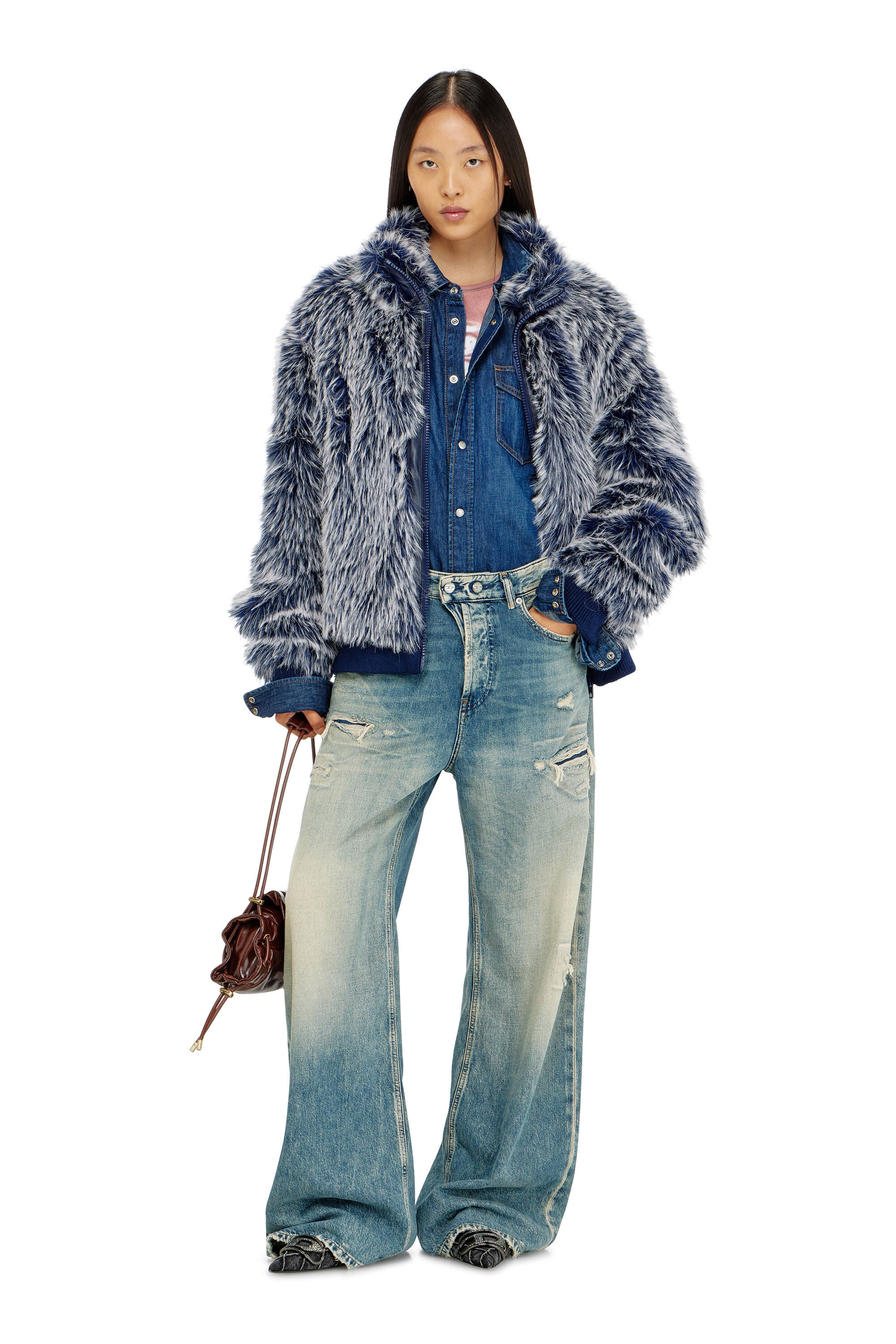 Diesel - Female's Relaxed Jeans 1996 D-Sire 09P62, ミディアムブルー - 1