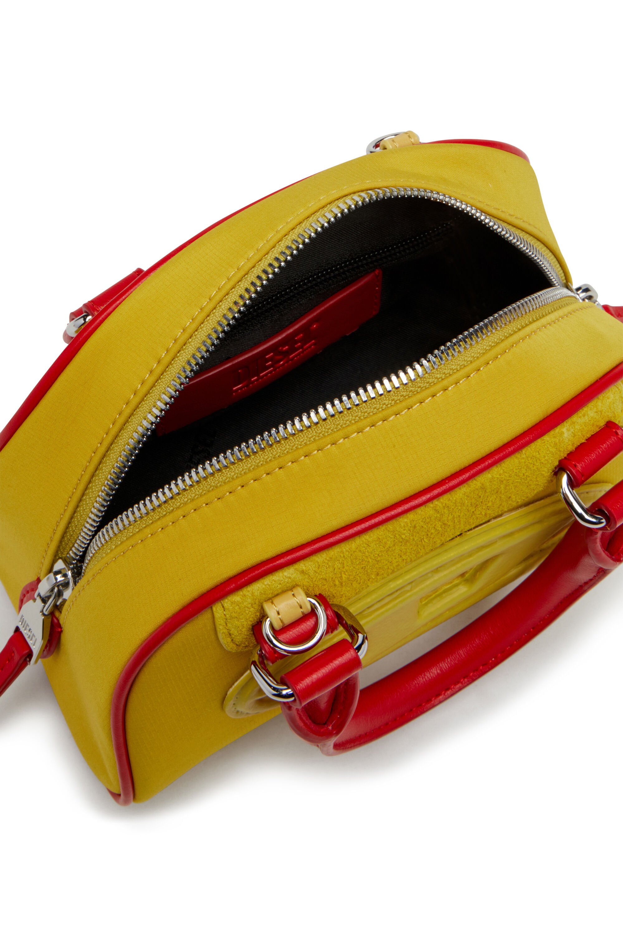 Diesel - 1DR DOME CROSSBODY, Female's Colour-block mini bowling bag in イエロー - 4