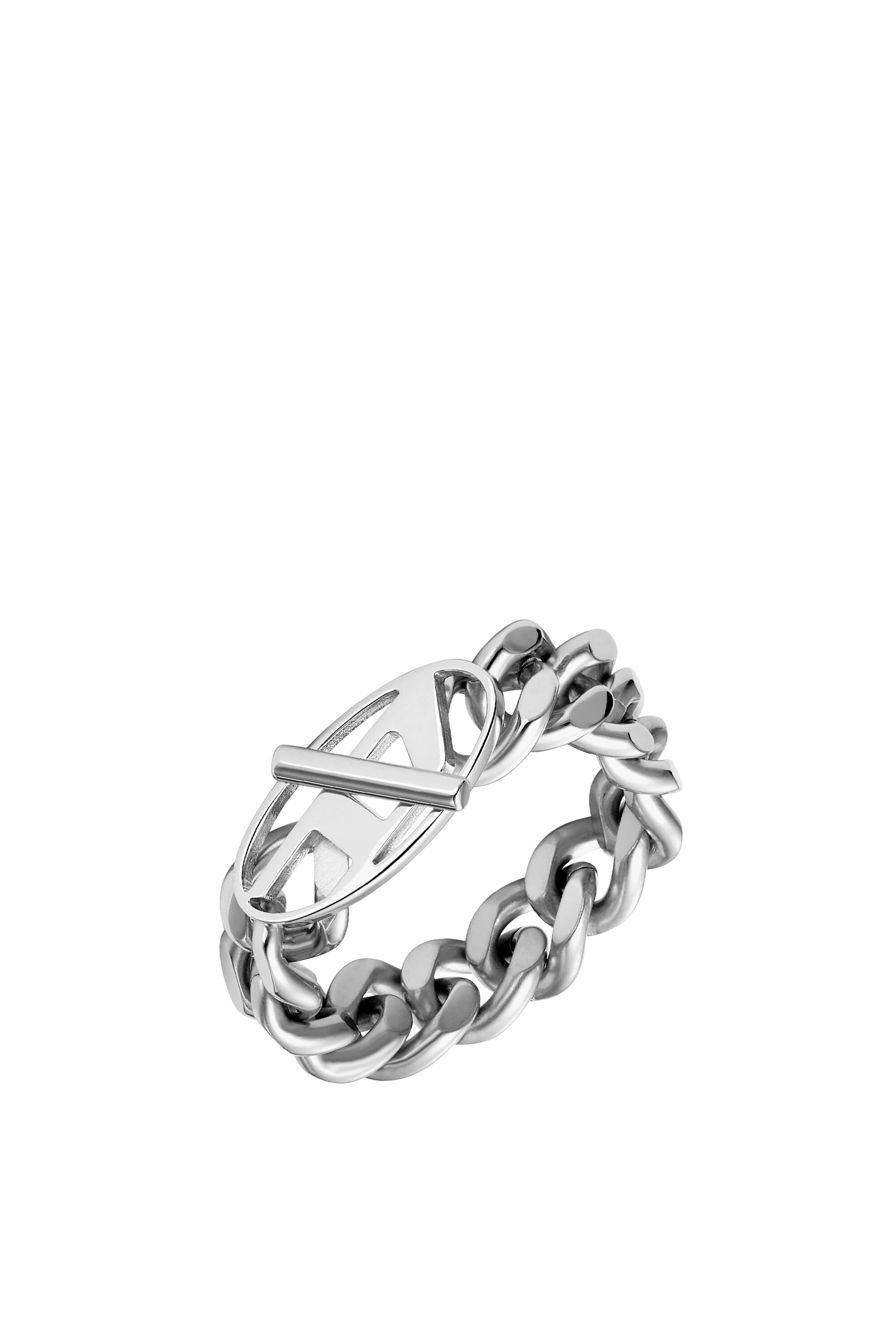 Diesel - DX1533040, Unisex's Stainless Steel Soft Chain Ring in シルバー - 1