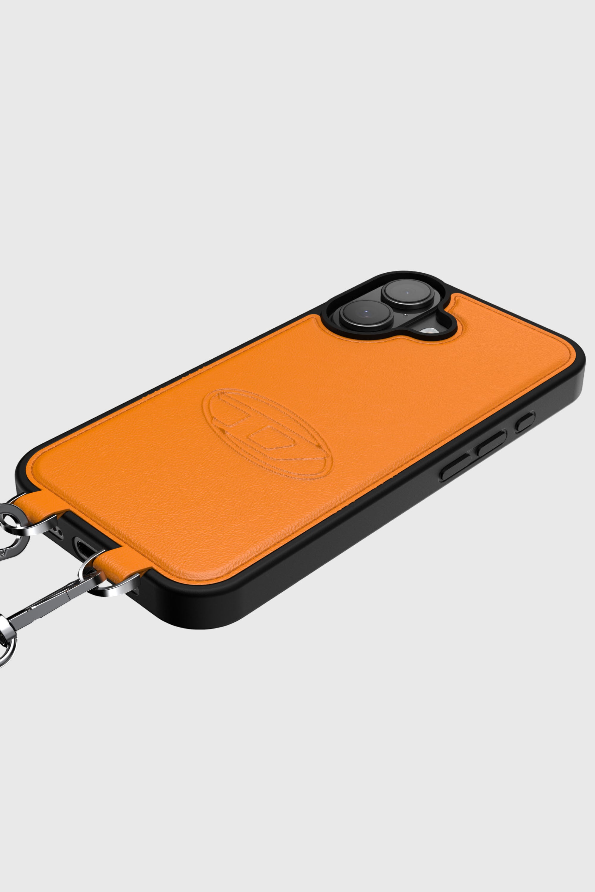 Diesel - 60664 MOULDED CASE, Unisex's Oval D case with wrist strap and MagSafe for iPhone 17 in オレンジ - 5
