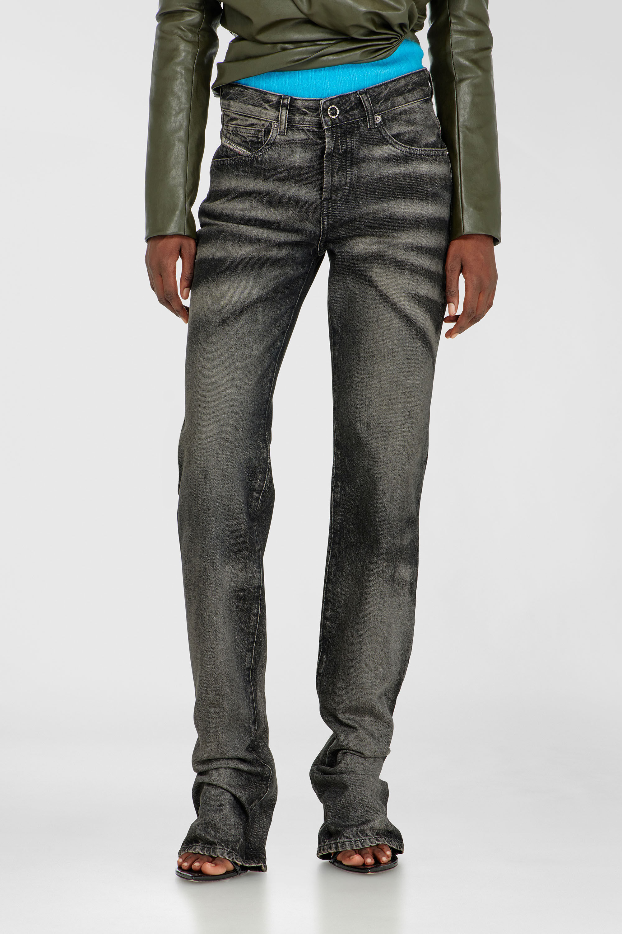Diesel - Female's Regular Jeans D-Heel 09R33, ブラック/ダークグレー - 4