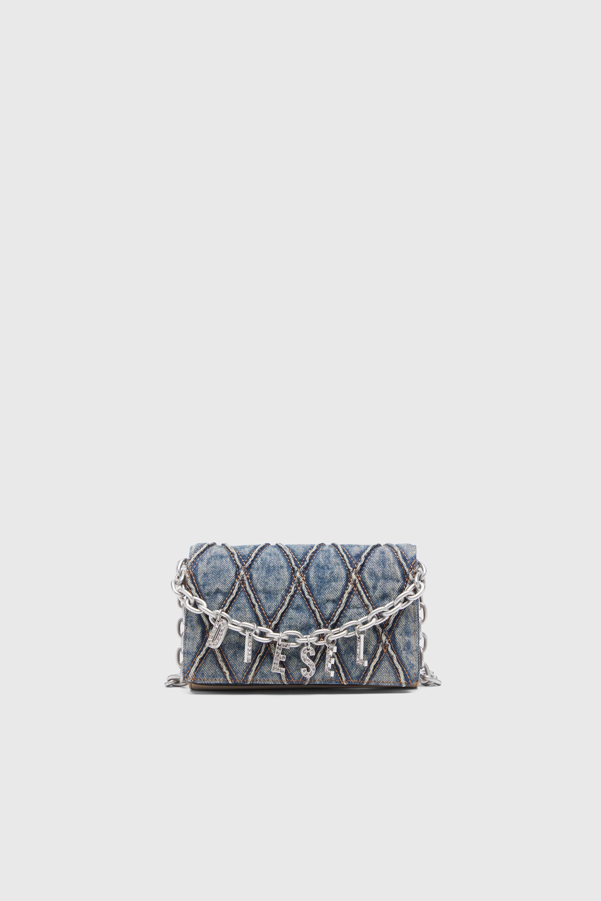 Diesel - CHARM-D WALLET STRAP, Female's ウォレットバッグ in ブルー - 1