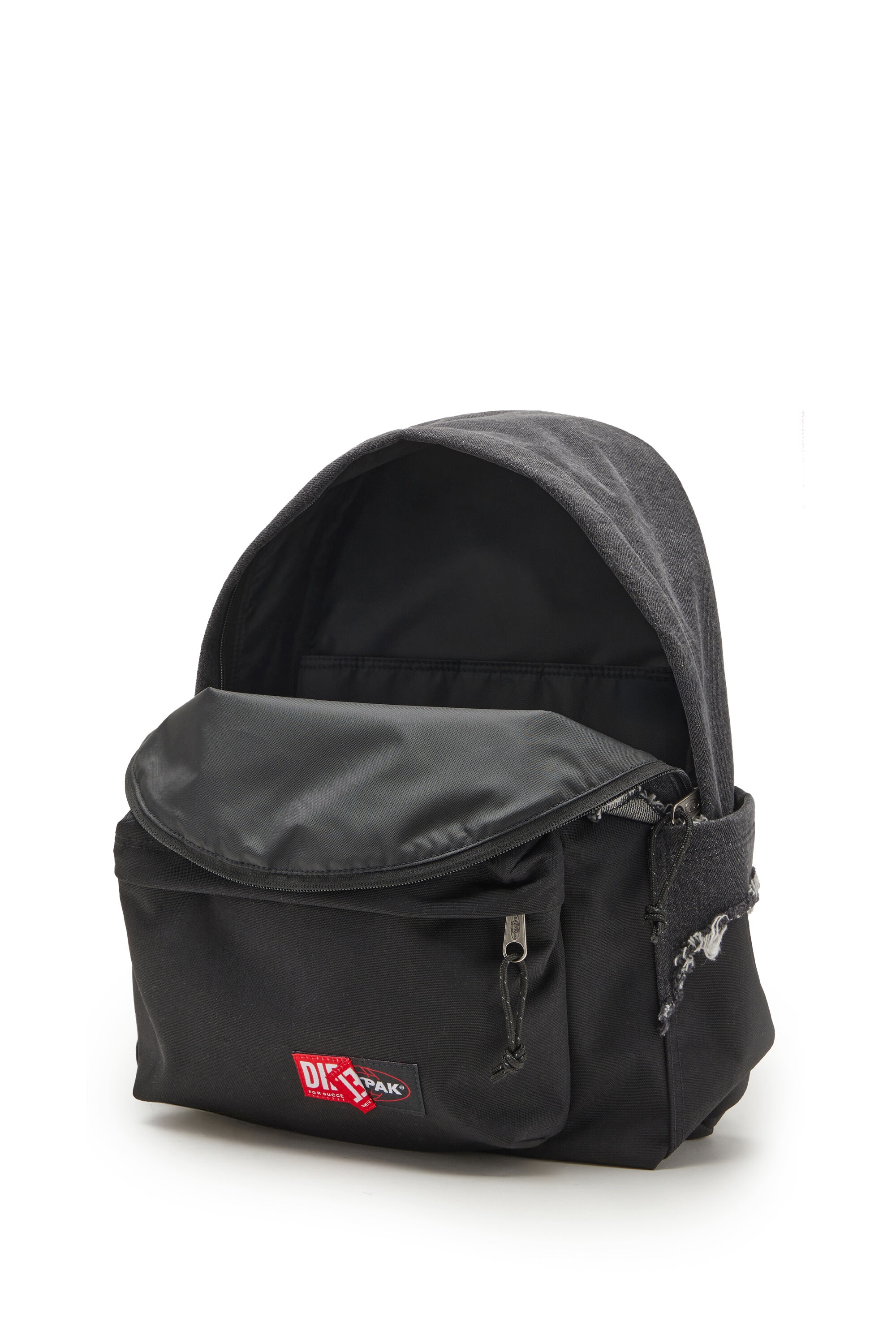Diesel - DIESEL DAY PAK'R, Unisex's Backpack in destroyed denim and CORDURA® in ブラック - 5