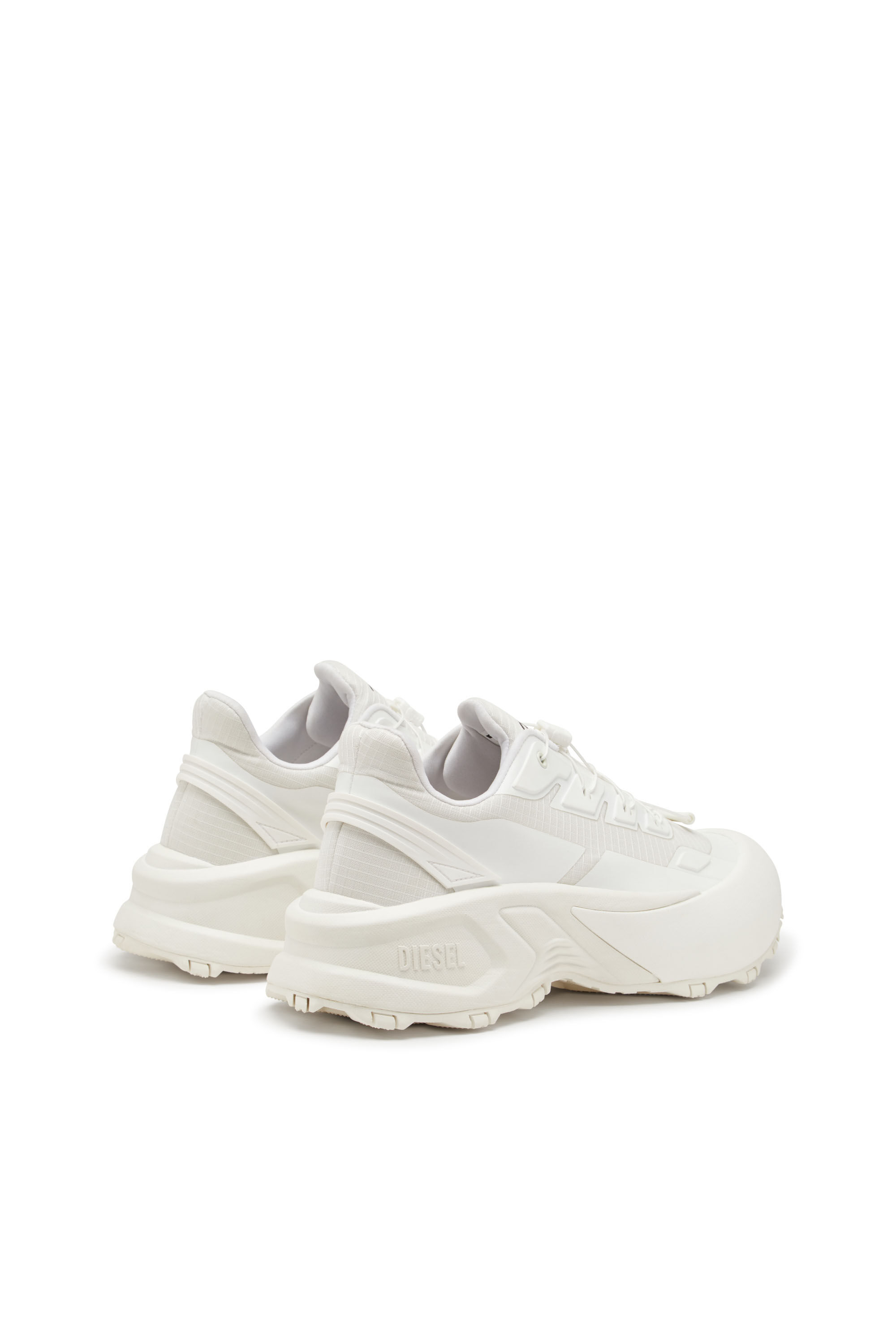 Diesel - D-CAGE RUNNER, Male's D-Cage Runner-Sneakers in TPU-trimmed ripstop in ホワイト - 4