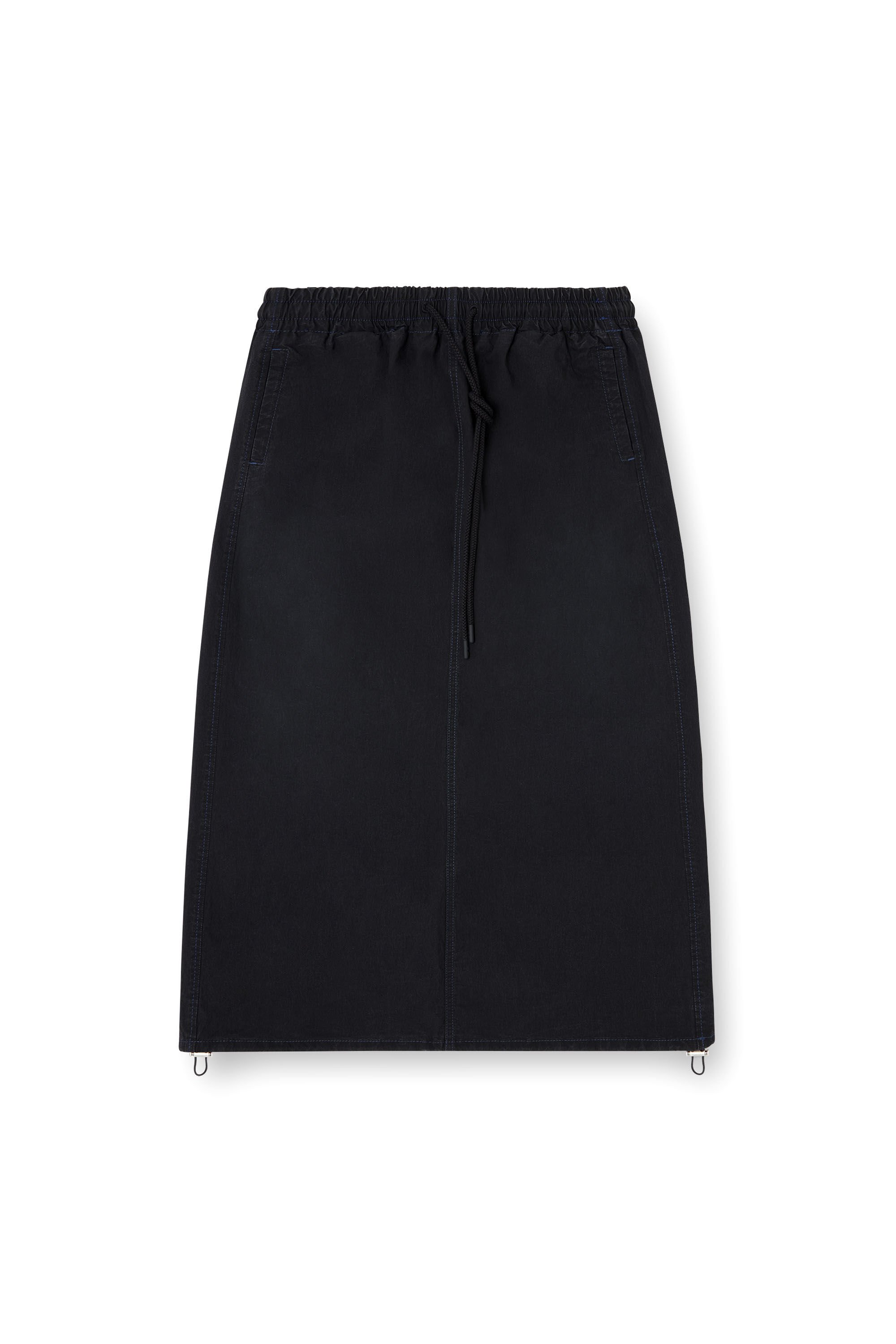 Diesel - DE-OREN-C JOGG, Female's Midi skirt in technical JoggJeans in ブラック - 2