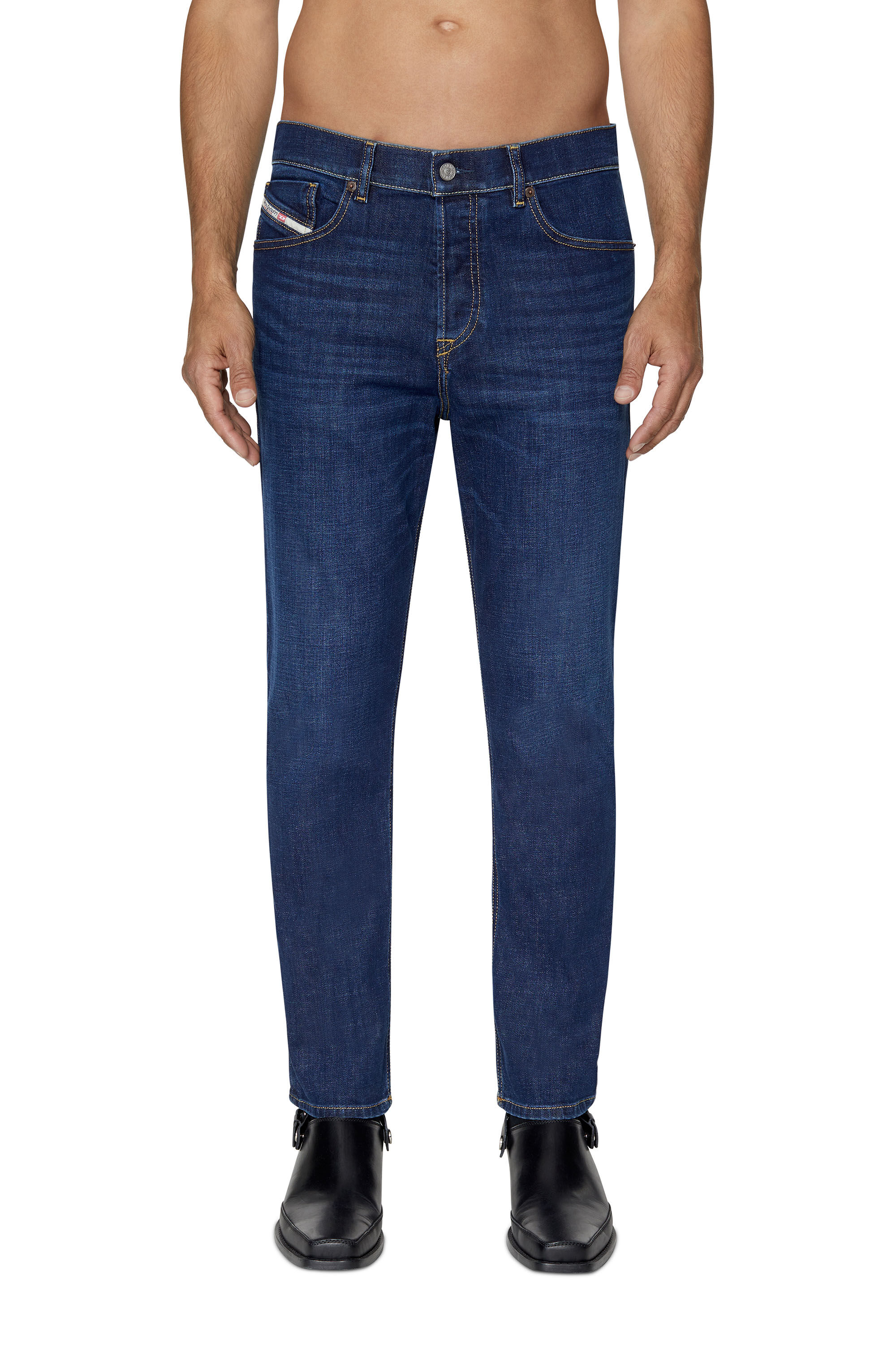 Diesel - 2005 D-FINING 09B90 Tapered Jeans, ダークブルー - Image 3