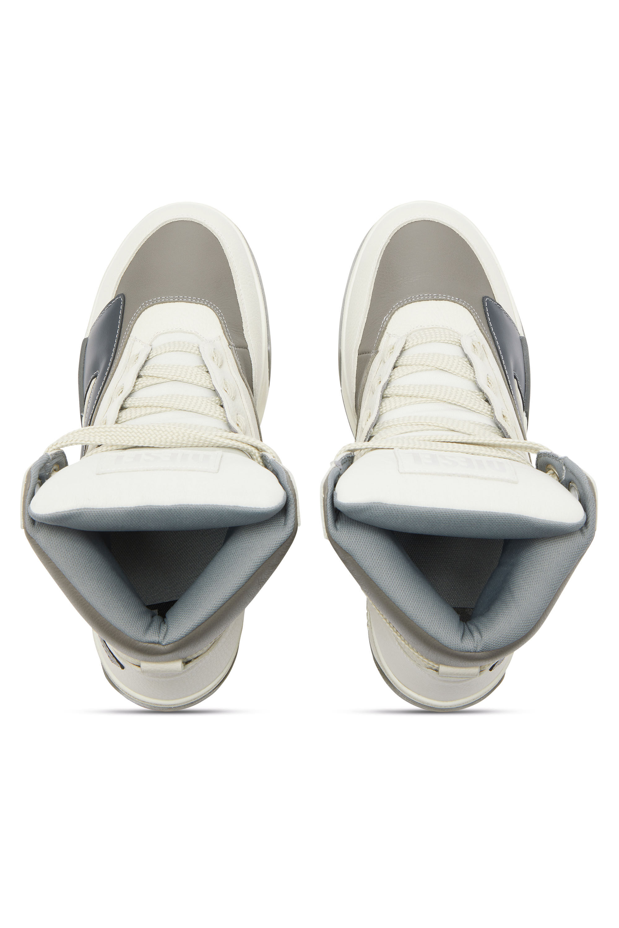 Diesel - S-D-OLLIE MID, Male's ミッドカットスニーカー in ホワイト/グレー - 5