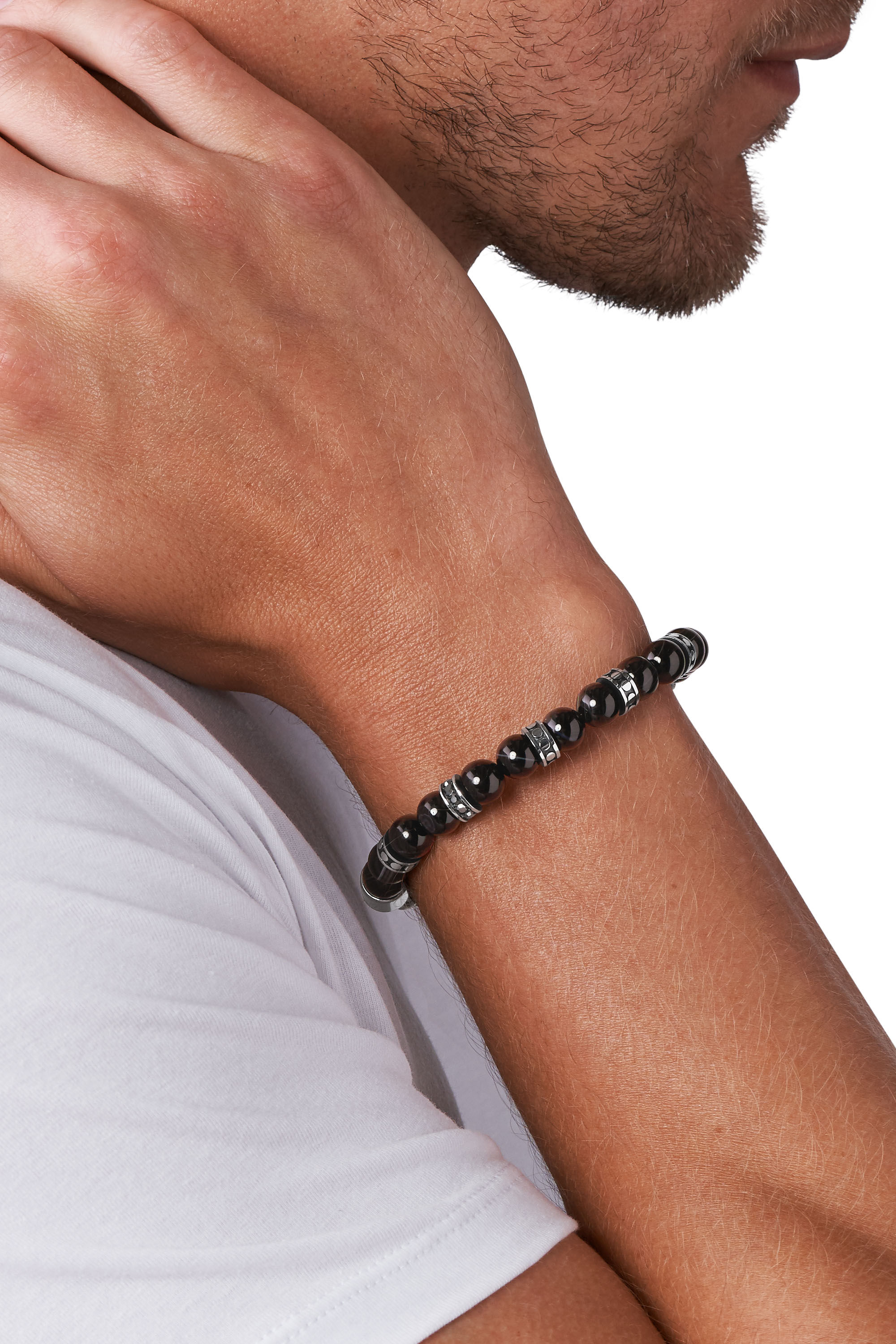【男ウケ抜群】DIESEL ディーゼル ブレスレット DX116300DJW
