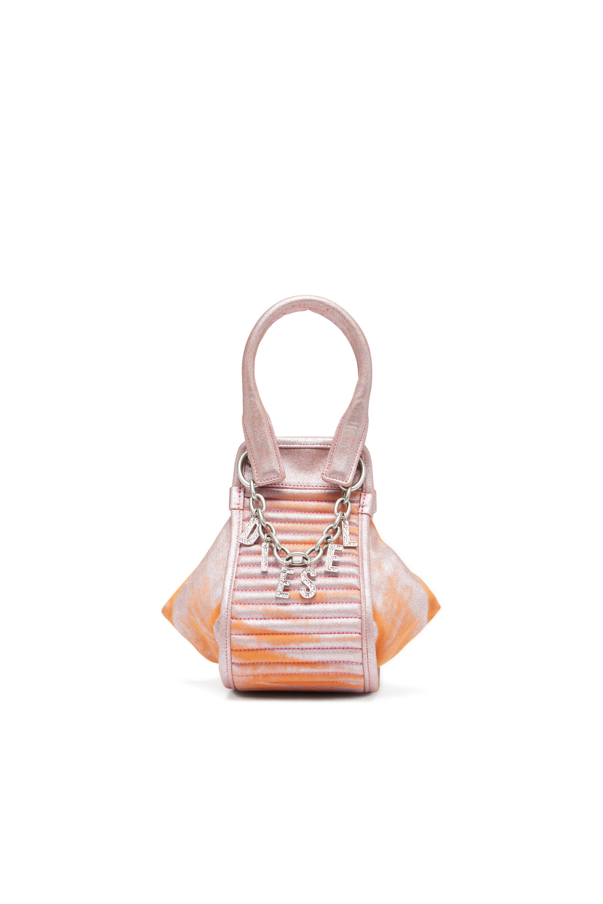 Diesel - D-VINA-XS, Female's D-Vina-XS-Handbag in bicolour coated denim in ピンク / ホワイト - 1