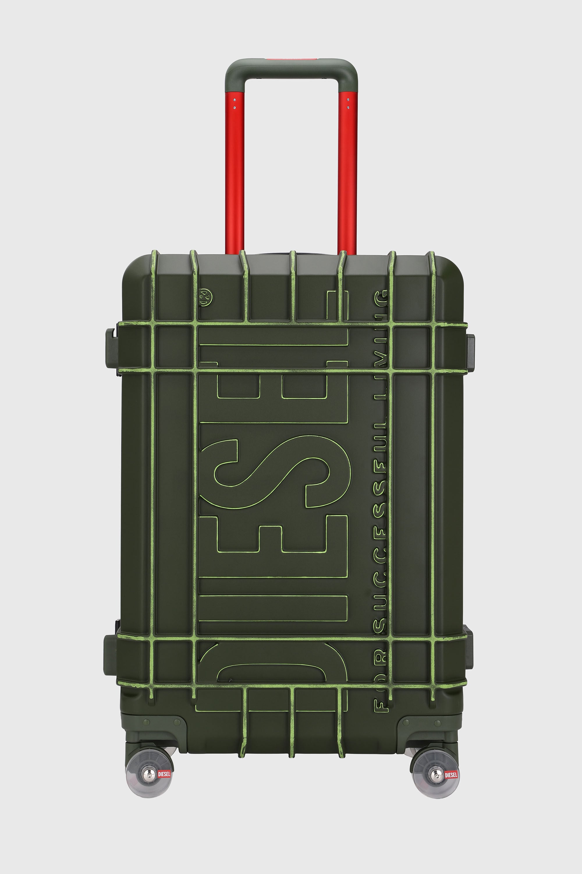 Diesel - DIESEL PC STRONG IMAGE TROLLEY- DSL003, Unisex's Rugged suitcase size M in ミリタリーグリーン - 1