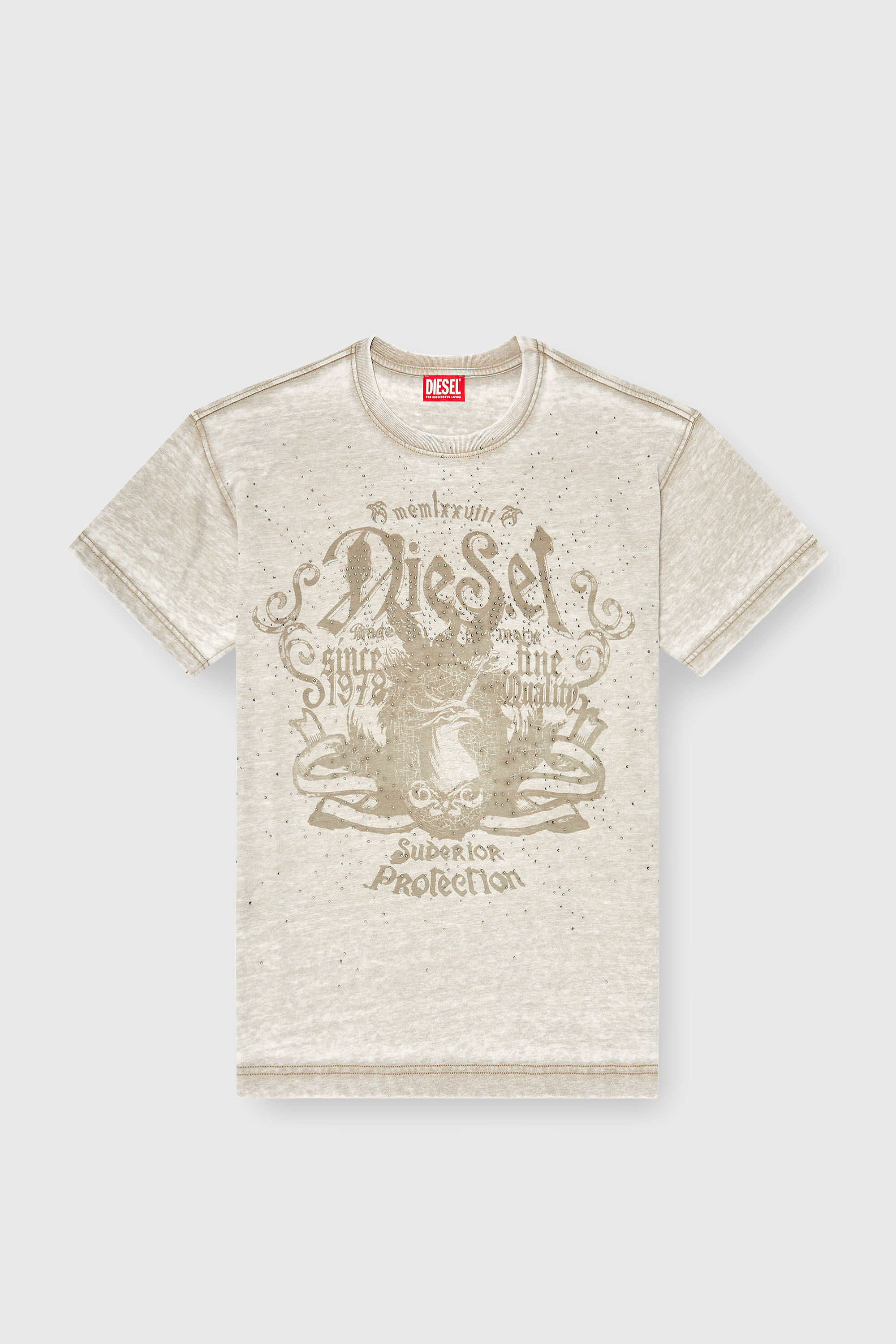 T-NORM-AA8 Tシャツ｜ベージュ｜メンズ｜DIESEL